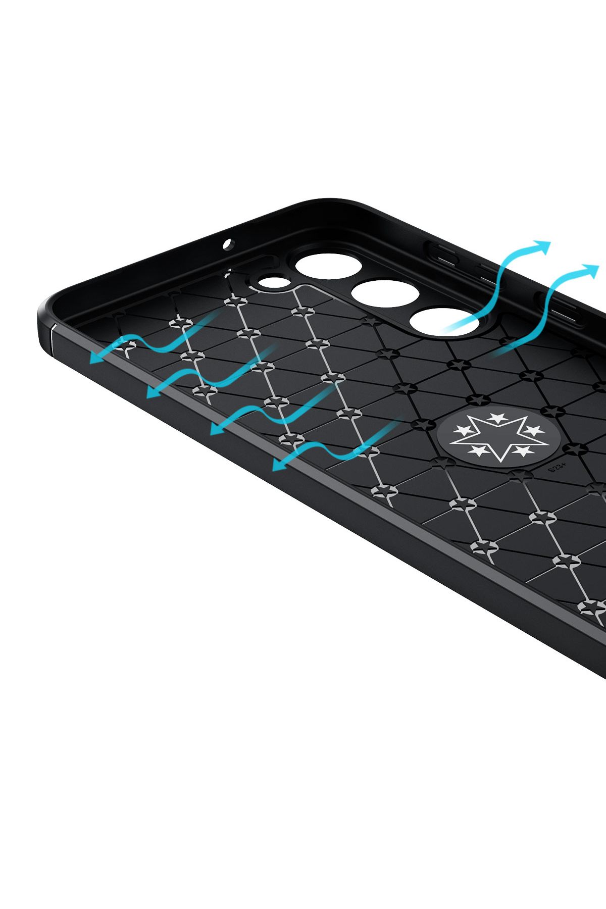 Cep Plus-Galaxy S23 Plus Compatible Cppl Ravel Silicone Case-Black 3