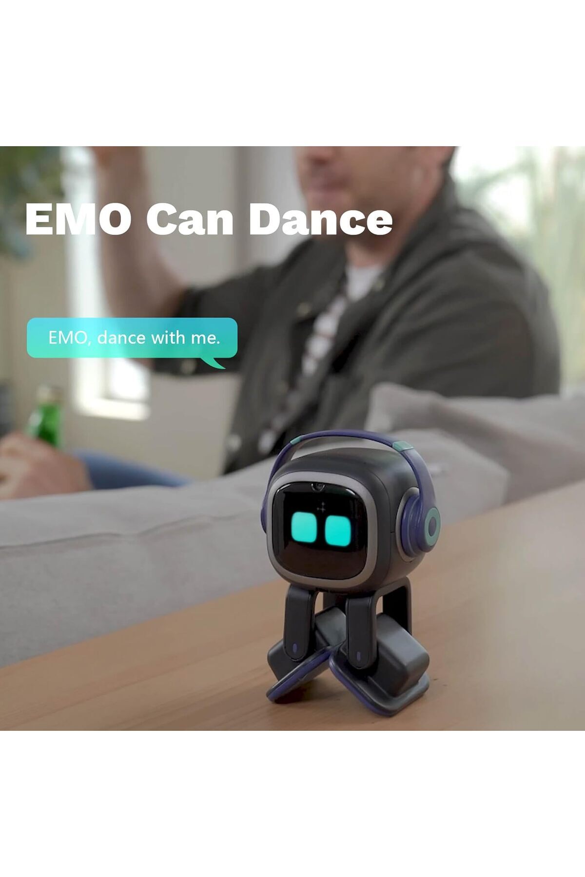 Living.ai-رفيق روبوت المكتب الذكي EMOPET - يدعم ChatGPT مع الأوامر الصوتية والرقص، روبوت تفاعلي بالذكاء الاصطناعي 5