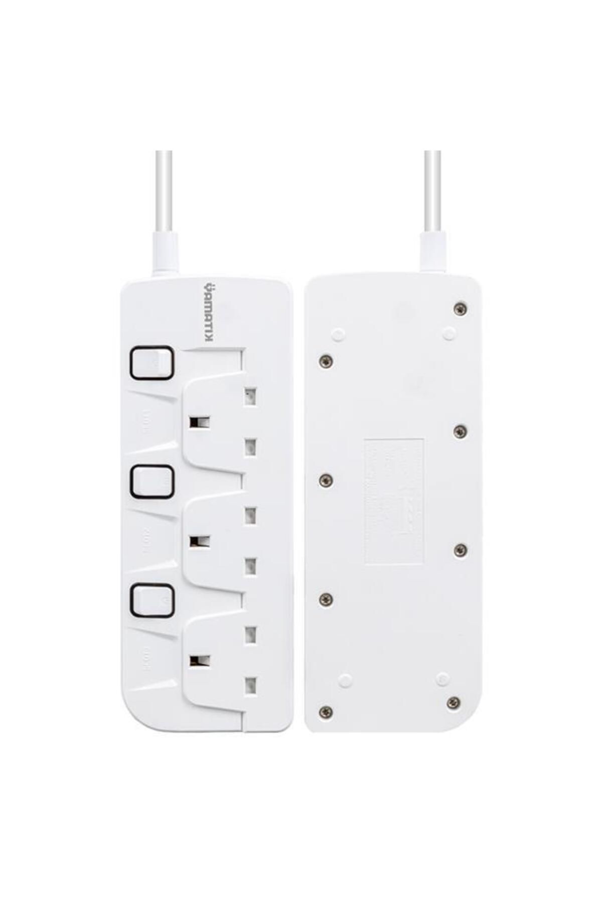 Zibox-Yamatik Ve-Beta103 2 Meter a Class 3 Separate Switched British Socket Thermal Current Protected Group Socket 2