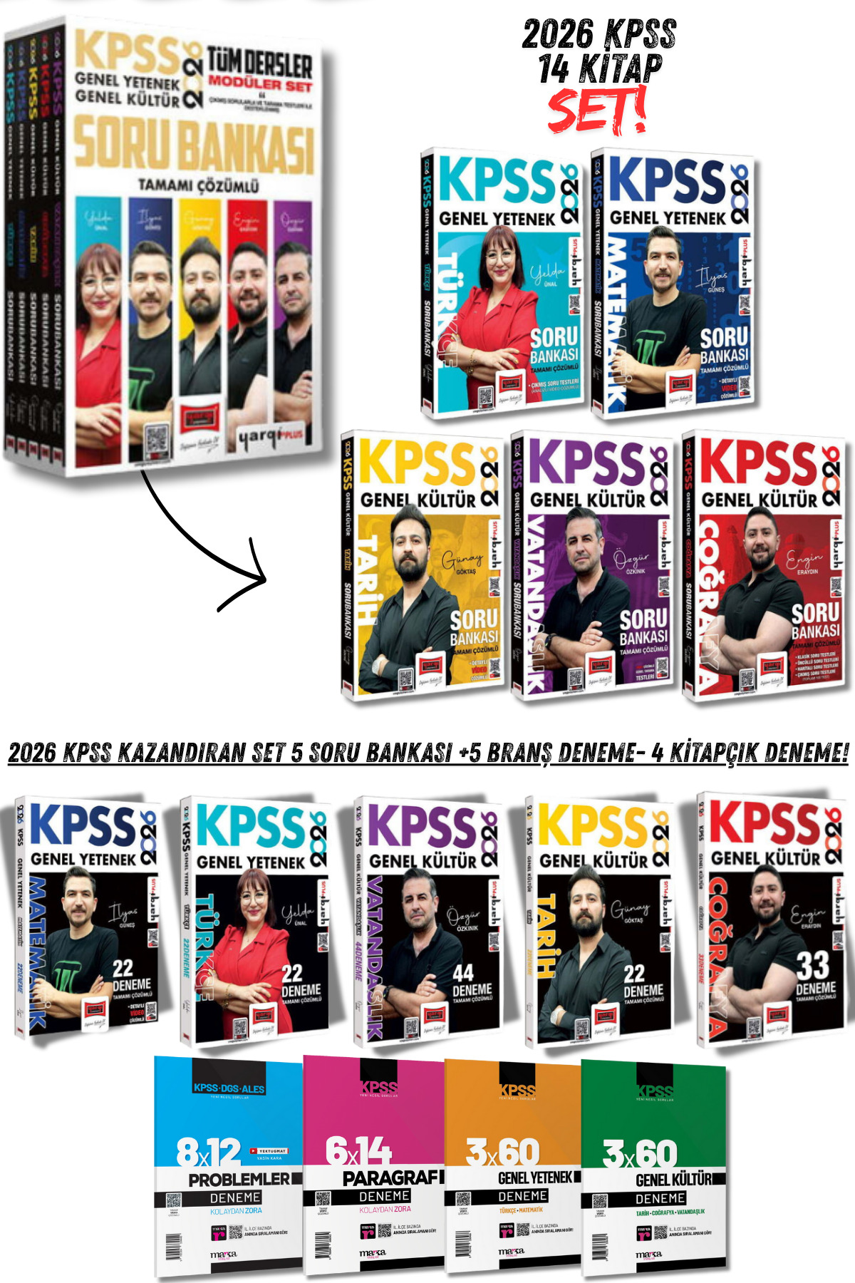 Yargı Yayınları 2026 KPSS Genel Yetenek Genel Kültür Soru Bankası