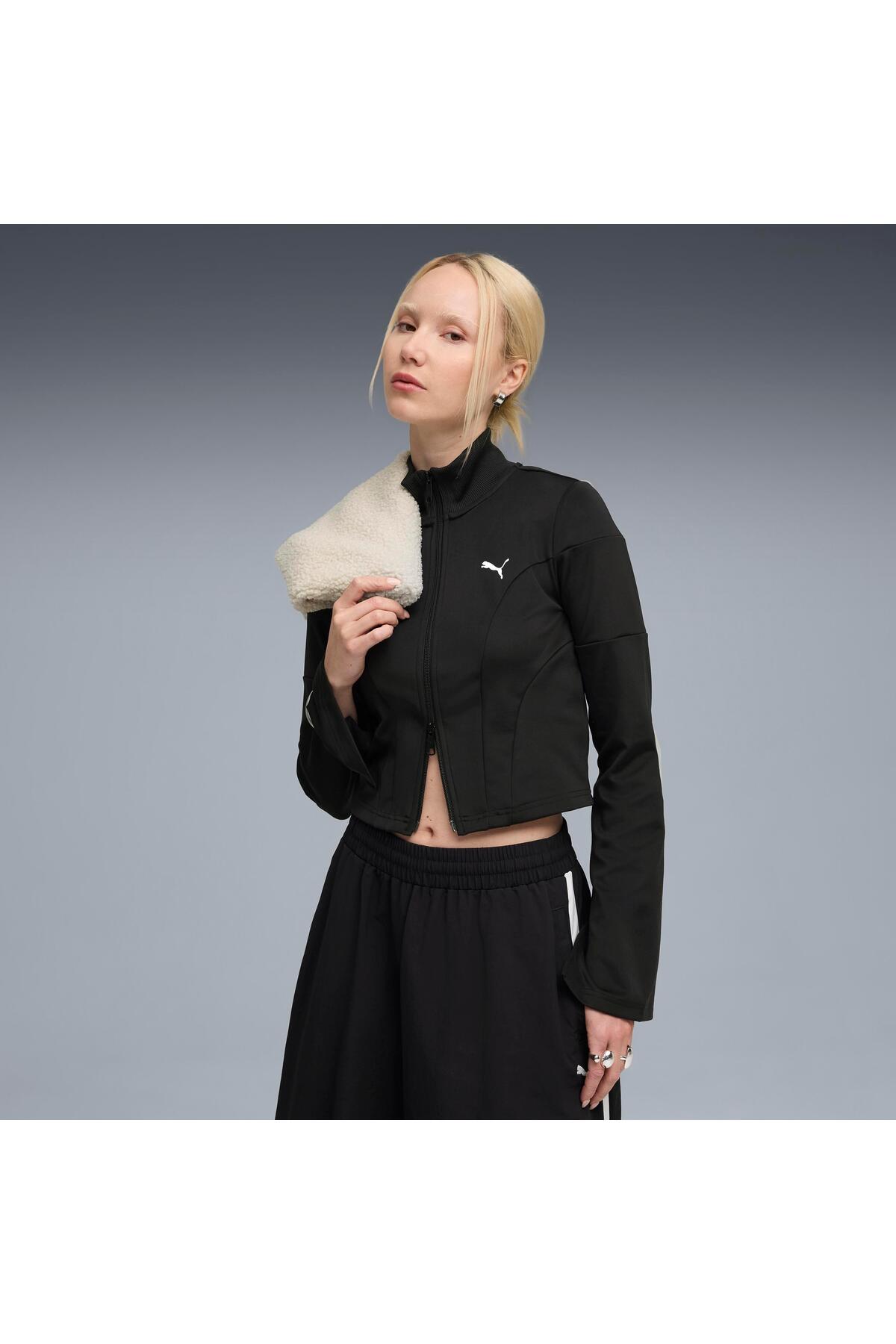 Puma Dare To Slim Track Jacket Kadın Yetişkin Ceket görsel 6