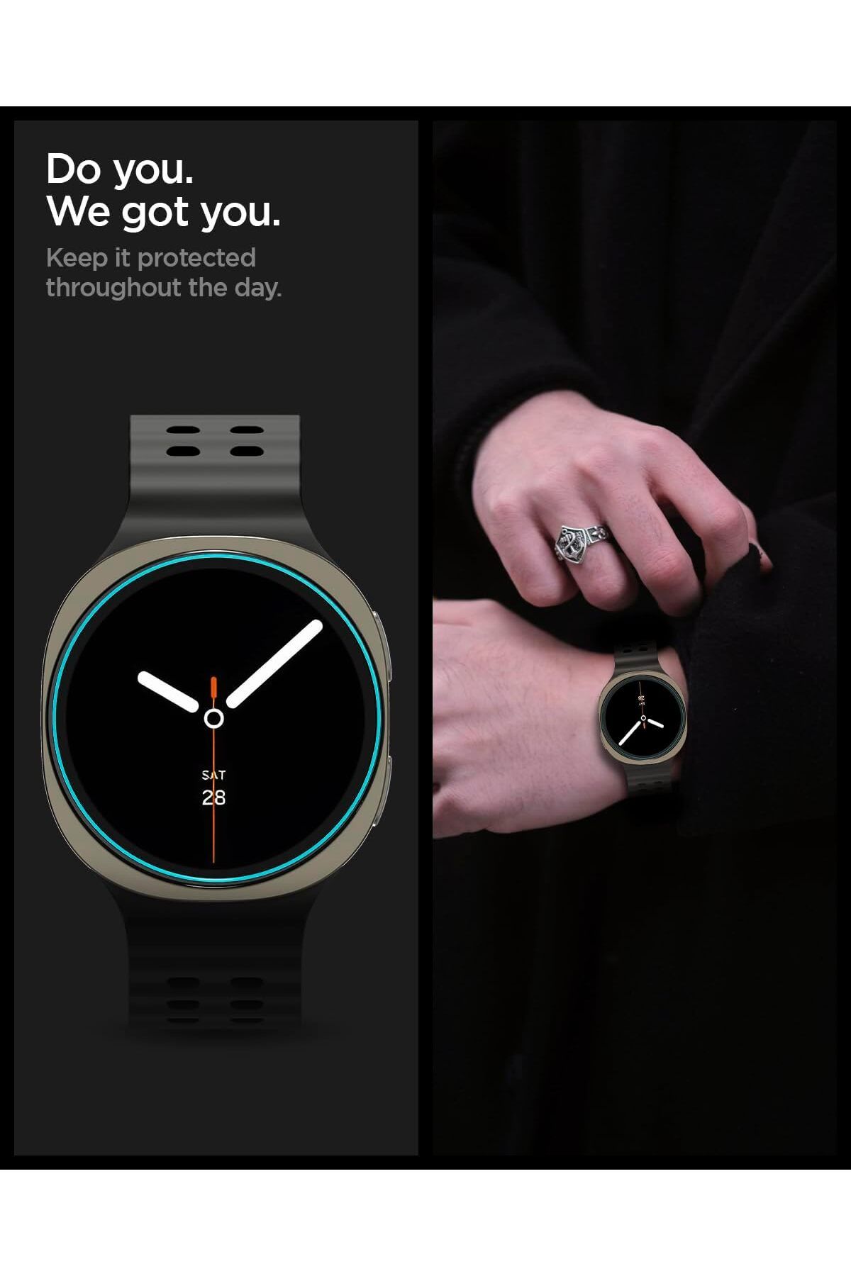 Spigen-واقي شاشة GLASTR EZ Fit لساعة Galaxy Watch 8 مقاس 44 مم مع مجموعة تثبيت المحاذاة التلقائية - [عبوة من قطعتين] 7