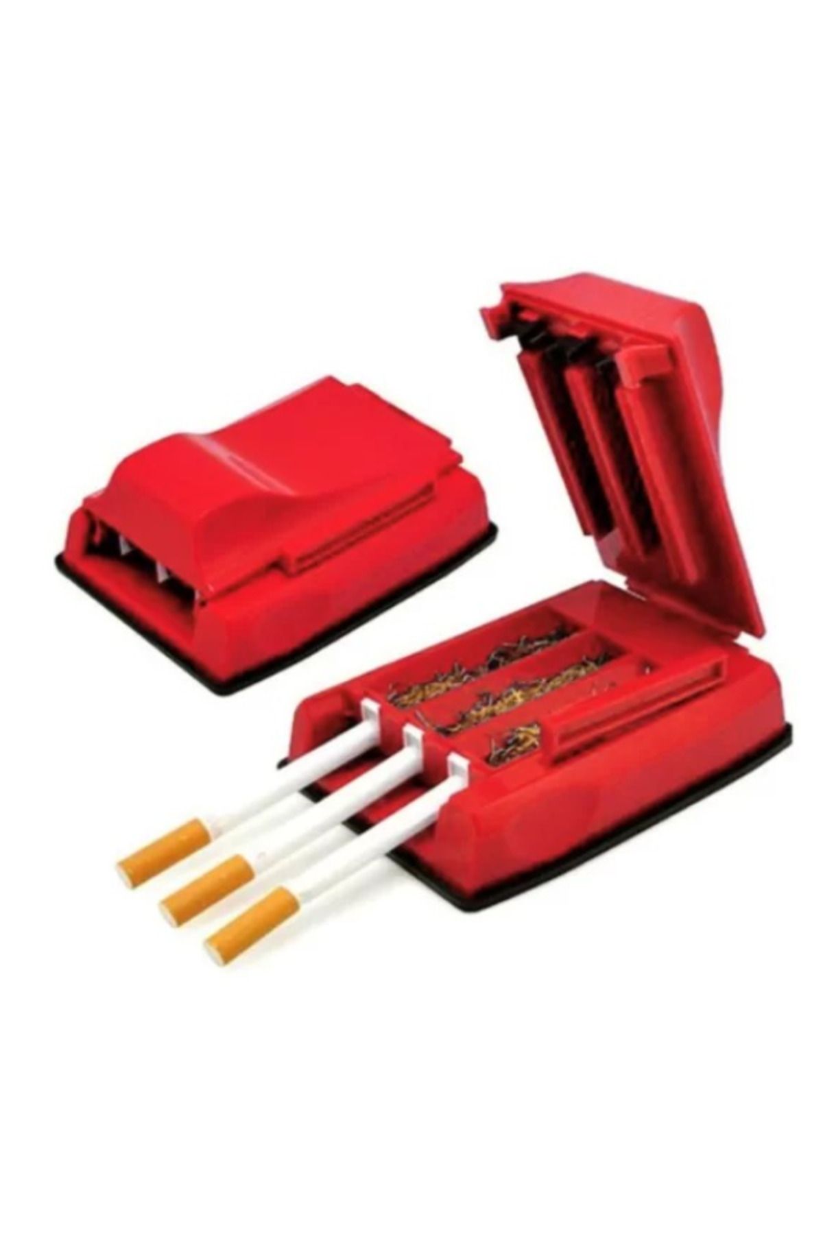 KlaussTech-Manual Cigarette Making Machine, 3 Injectors, 130 x 65 x 45 mm, Red 1