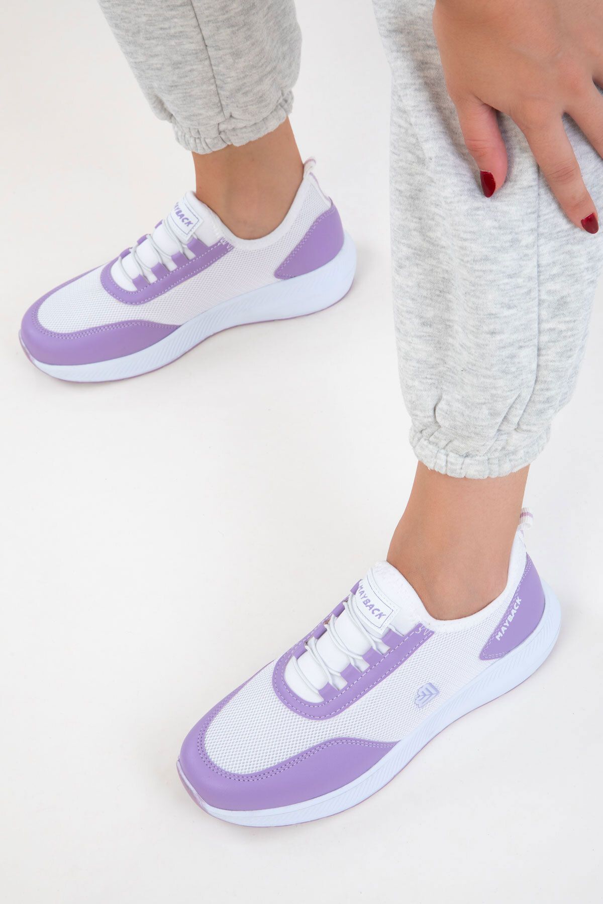 SOHO-White-Lilac Women's Sneaker 20779 6