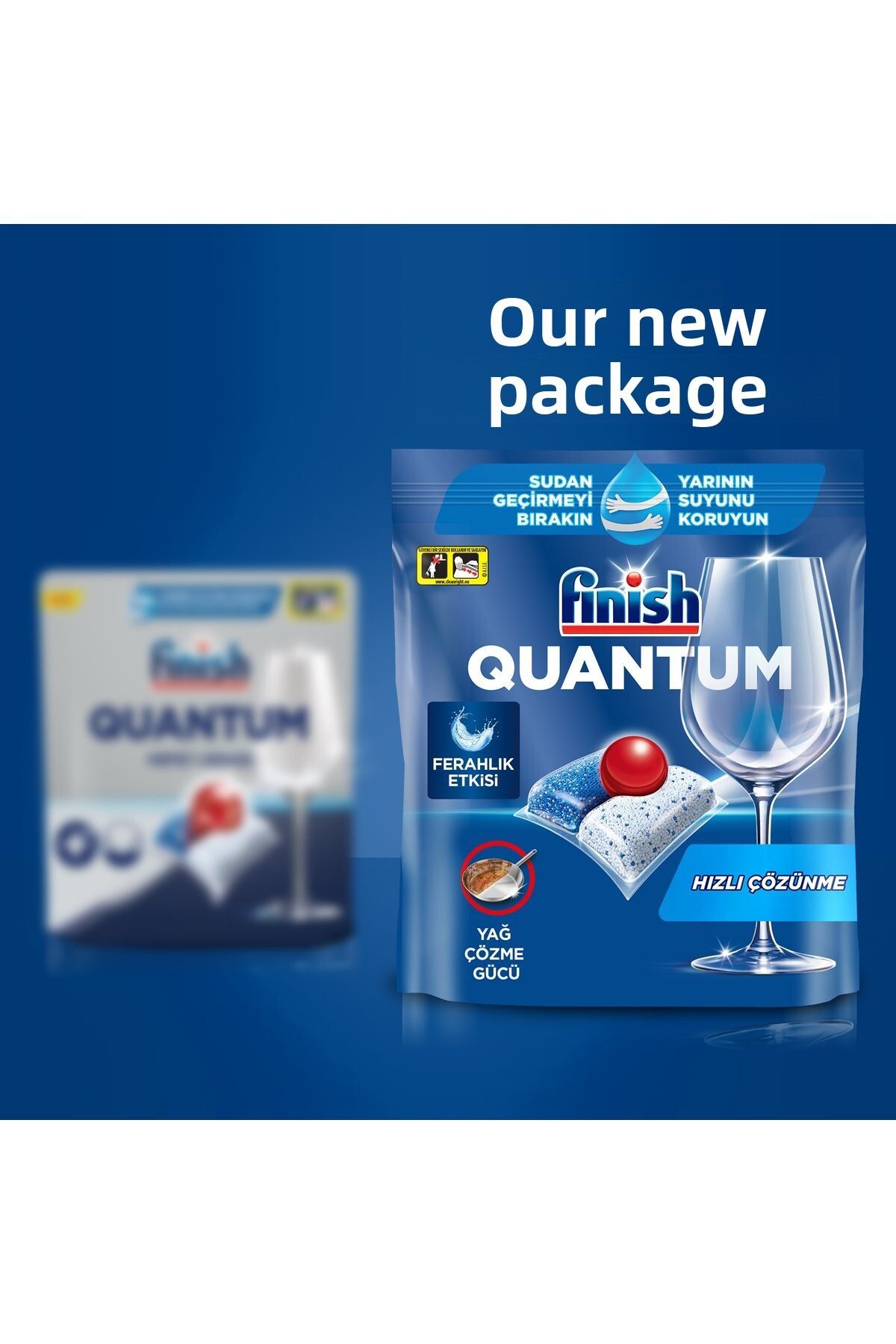 Finish-Quantum All in One Dishwasher Detergent Capsule Tablet 100 Pieces (50 X 2 Pcs) 3