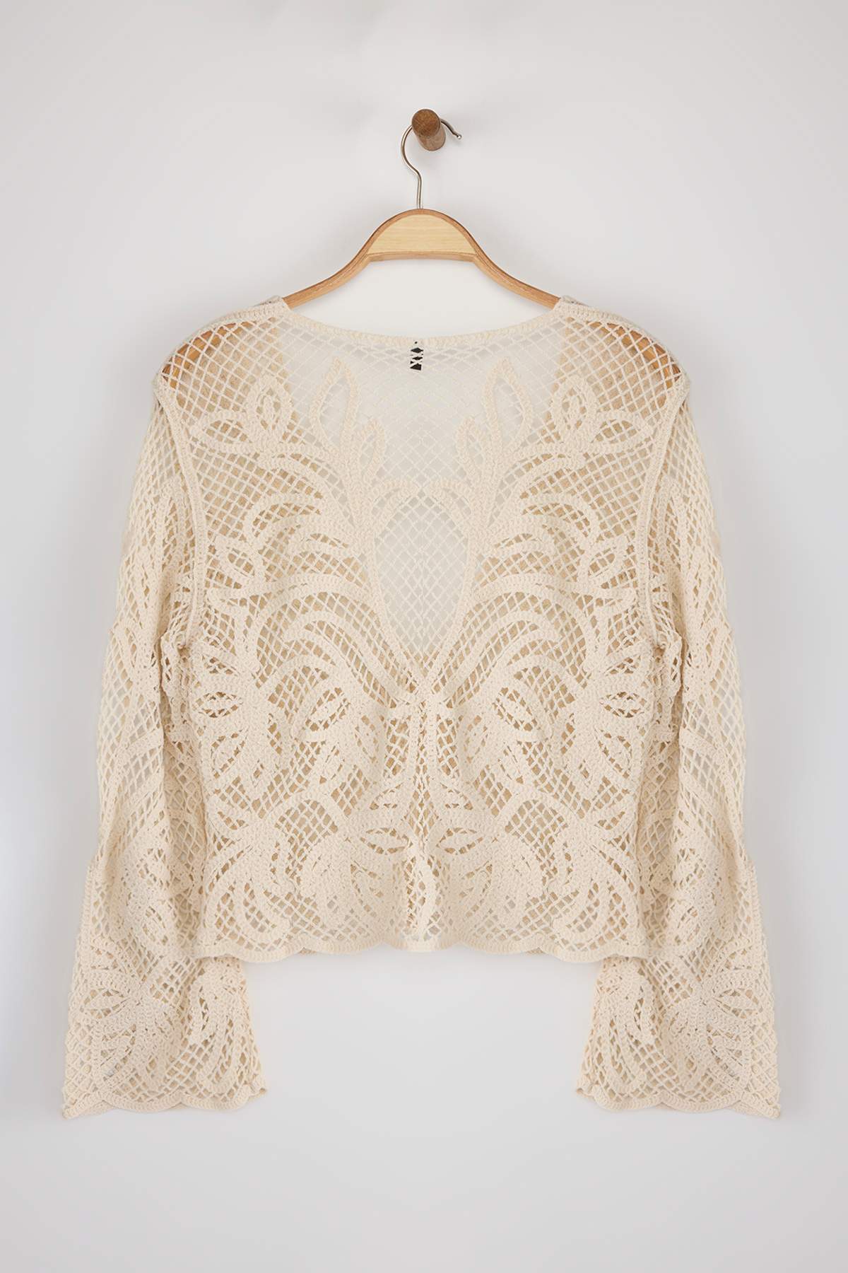 Trendyolmilla  Taş Kroşe Detaylı Triko Hırka TWOSS25HI00016 - Görsel 9