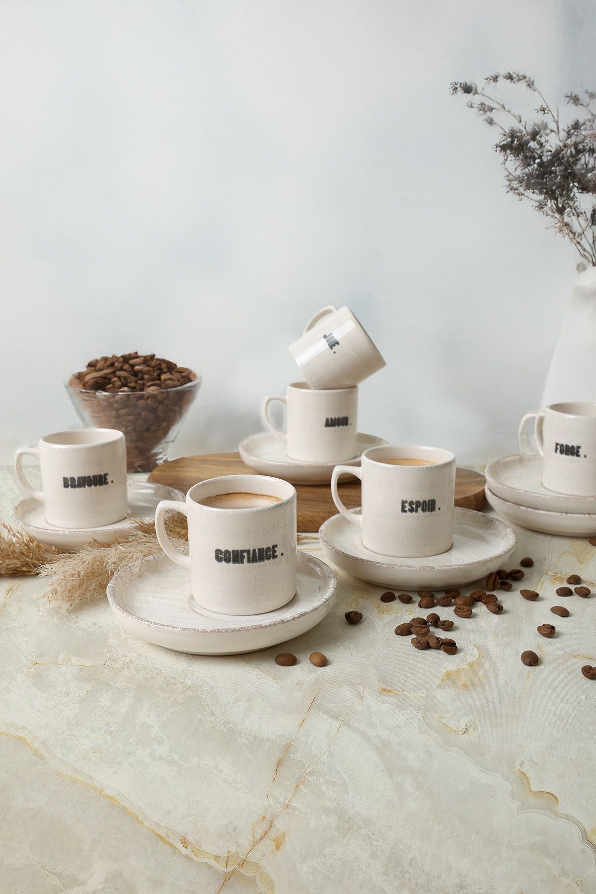Keramika-Deep Collection Mottolu Nordic Coffee Set 12 τεμαχίων για 6 άτομα 22650-55 3