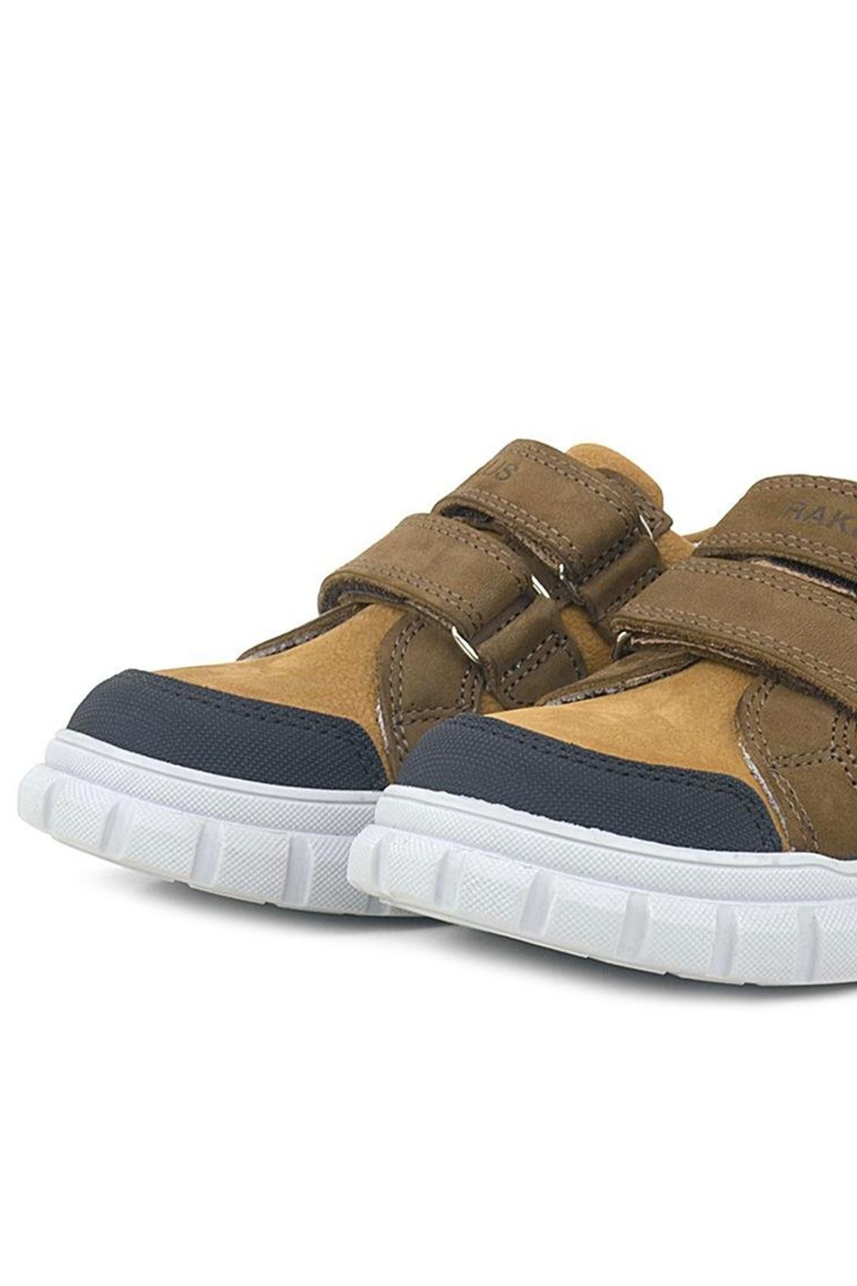 Rakerplus-Γνήσιο δερμάτινο καφέ Velcro Παιδικά Casual Αθλητικά Σχολικά Παπούτσια 7