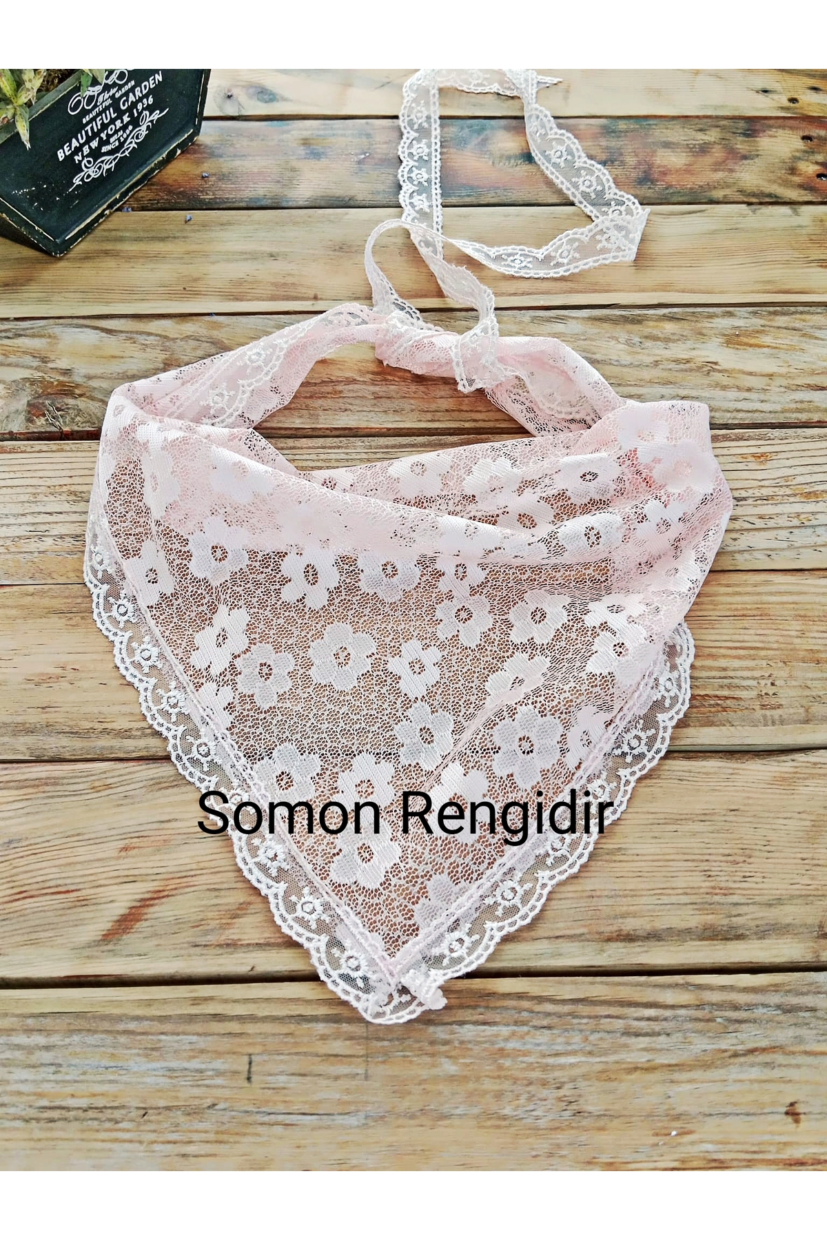 Self Tying Lace Bandana – Triangular Form, Handmade, Stylish and Elegant Accessory