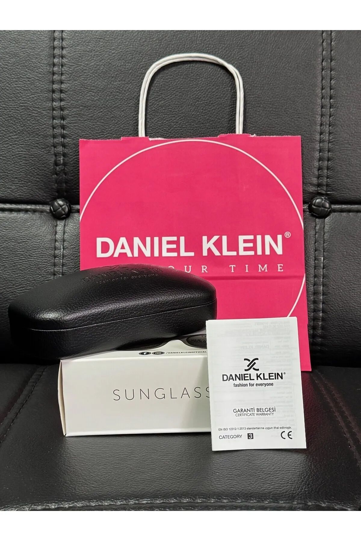 Daniel Klein-Dk4267 نظارة شمسية نسائية بإطار ذهبي عين القطة وزجاج مستقطب مدخن 4