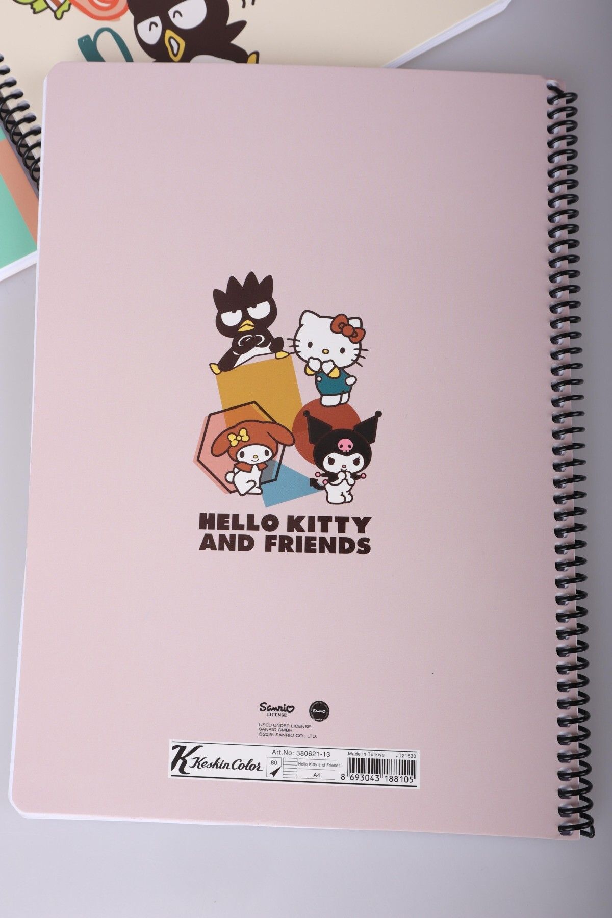 Hello Kitty-Dekomus with License Hello Kitty and Friends "Single" A4 Lined School Notebook 80 Leaves 5