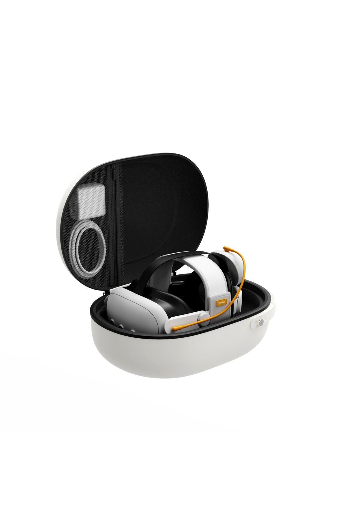 SYNTECH-| Hard Carrying Case for Quest2 & Quest3| White 3