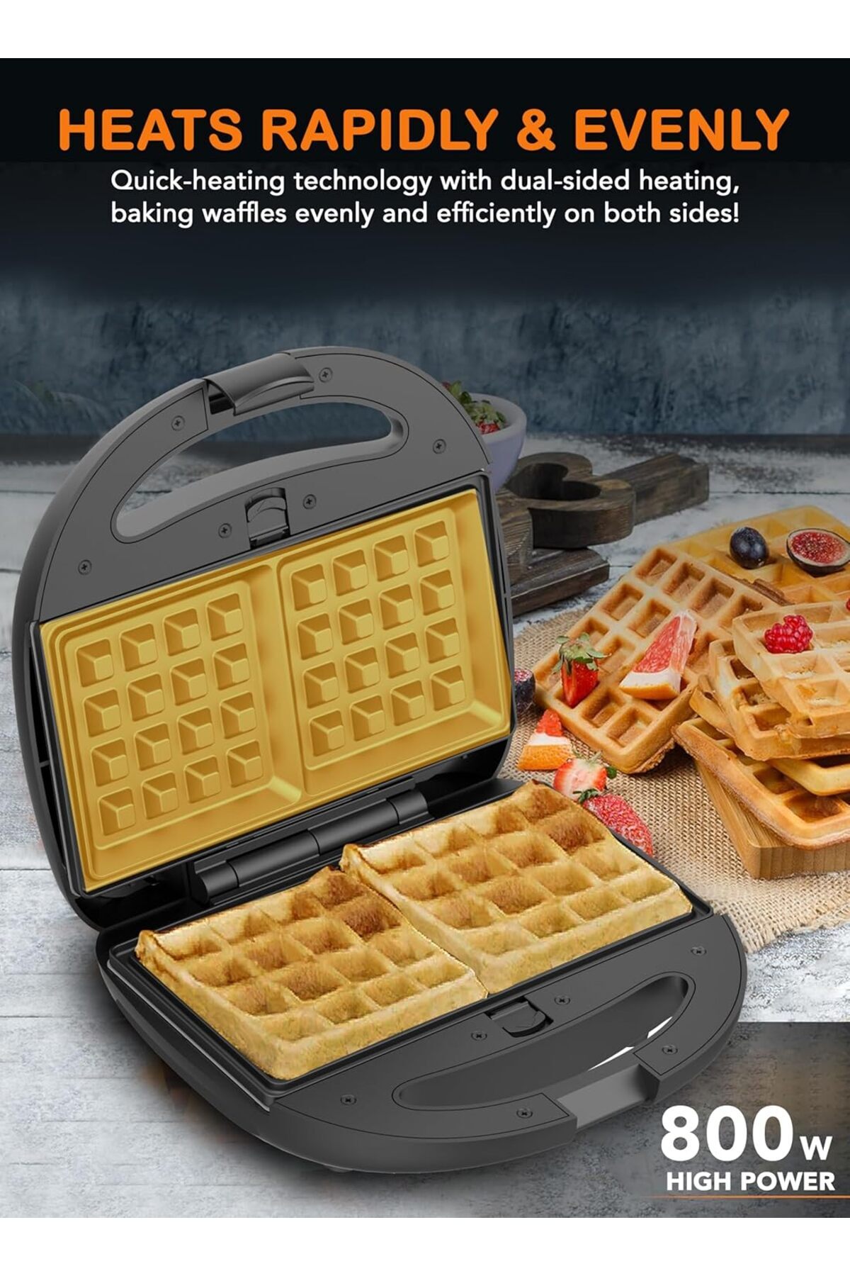 صانعة وجبات خفيفة متعددة 3 في 1 - طبق طهي غير لاصق...