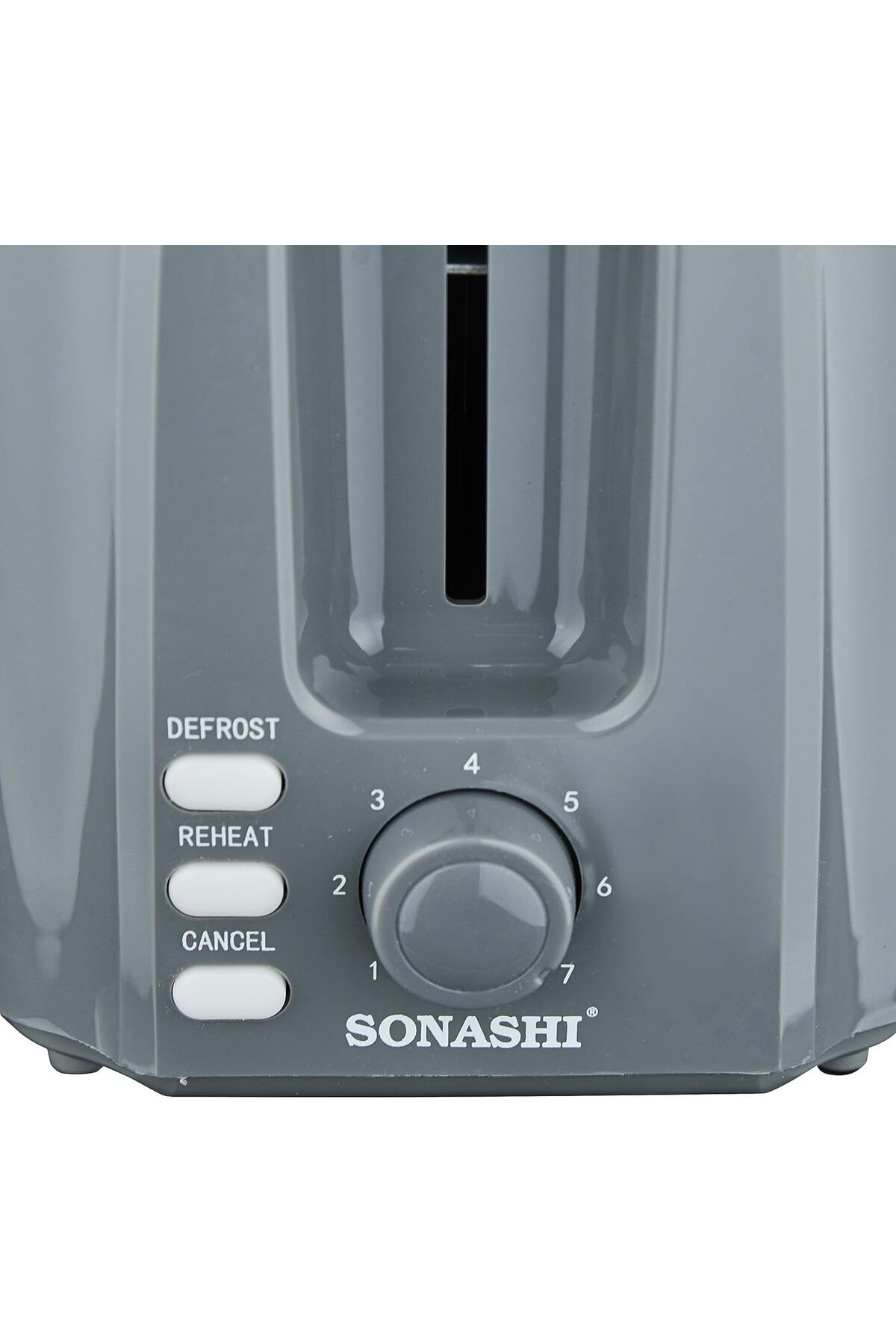 sonashi-محمصة خبز بشريحتين - ٧ درجات تحكم قابلة للتعديل في درجة التحمير مع صينية فتات منزلقة | إذابة الجليد وإعادة التسخين 6