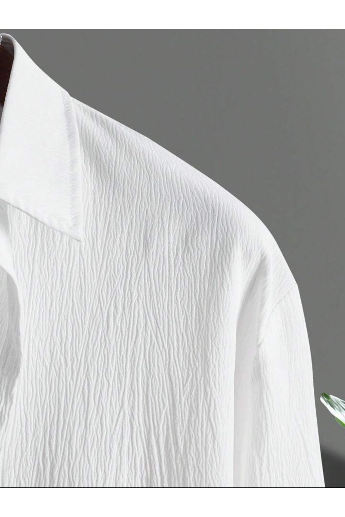 dwnwear-Bürümcük Crinkle Fabric الصيف ليكرا للجنسين النساء الرجال طويلة الأكمام قميص رياضية البدلة 6