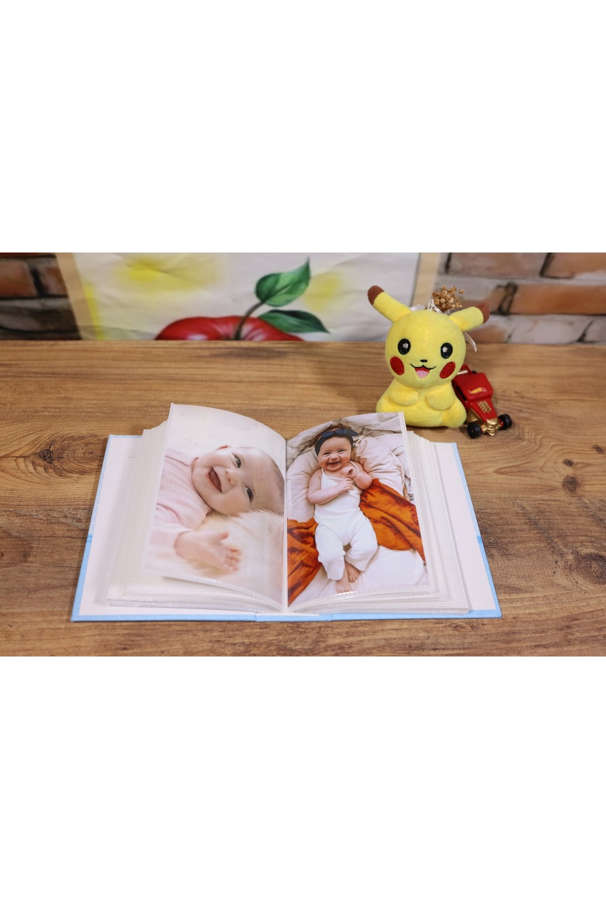 NRCN 10x15cm 100’lük Pencereli Bebek Fotoğraf Albümü Mavi fotoğrafı 3 (önizleme)