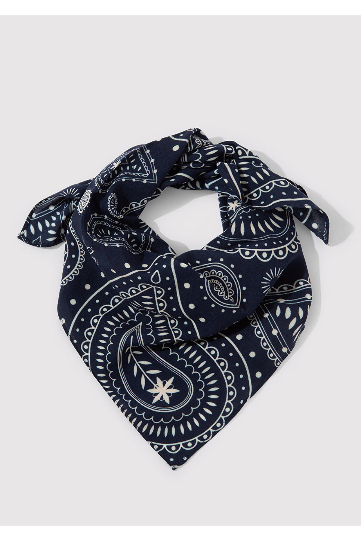 Mavi-Navy Blue Printed Bandana 1912969 -70491 2