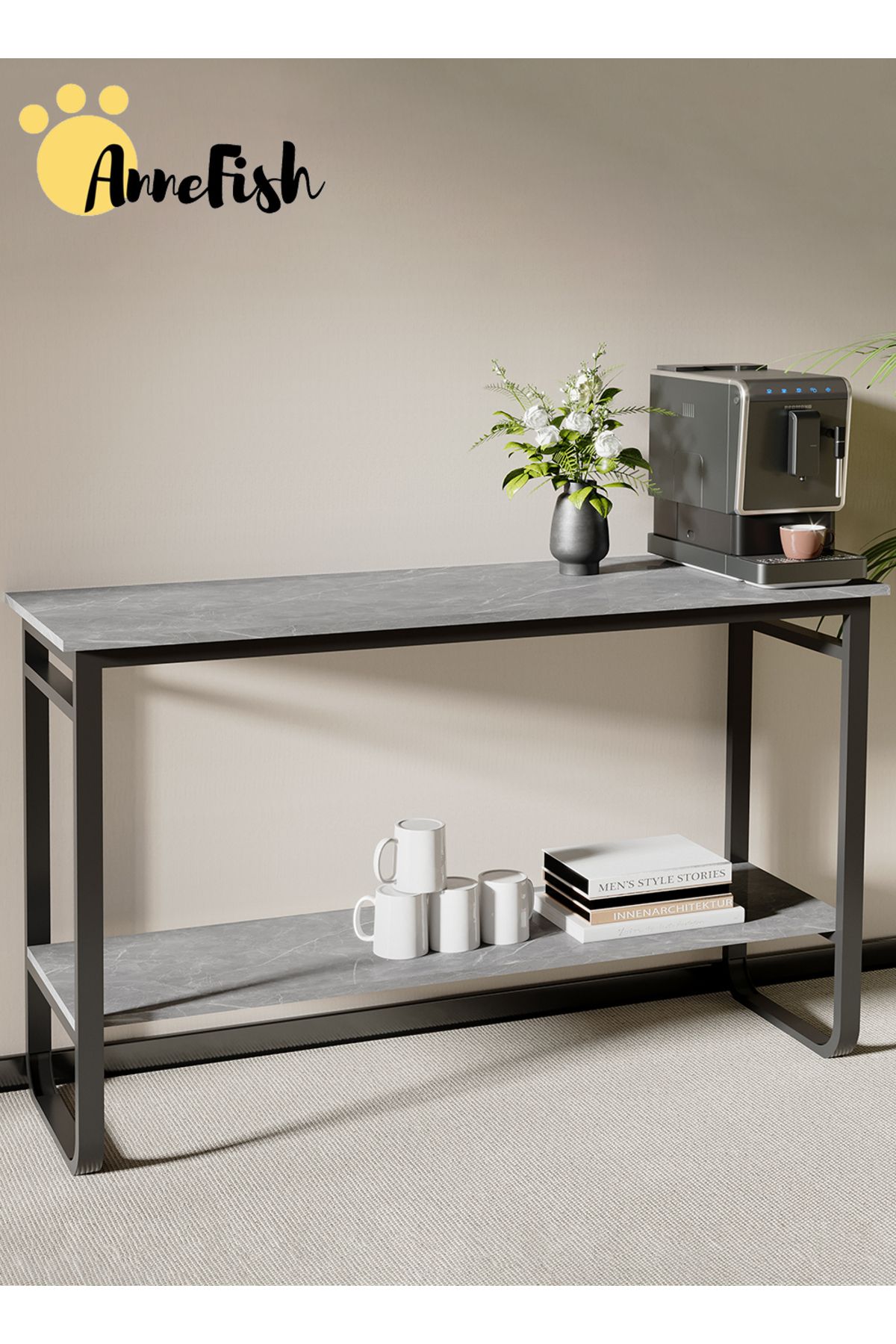 AnneFish-Console Table Office Table Rustic Entryway Table Display Table Couch Hallway Entrance Living Room 3