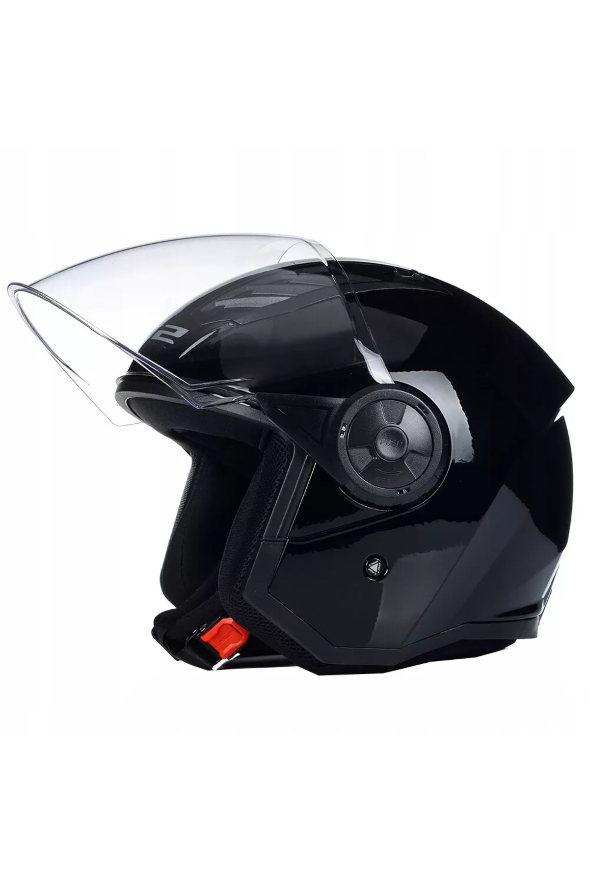 LS2 Airflow 2 Parlak Siyah Açık Motosiklet Kaskı