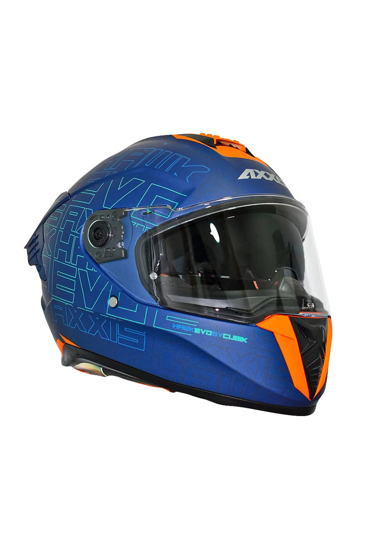 Axxis MOTORÜZGAR'DAN AXXİS HAWK SV EVO CUBİK C7 MATT BLUE FULL
