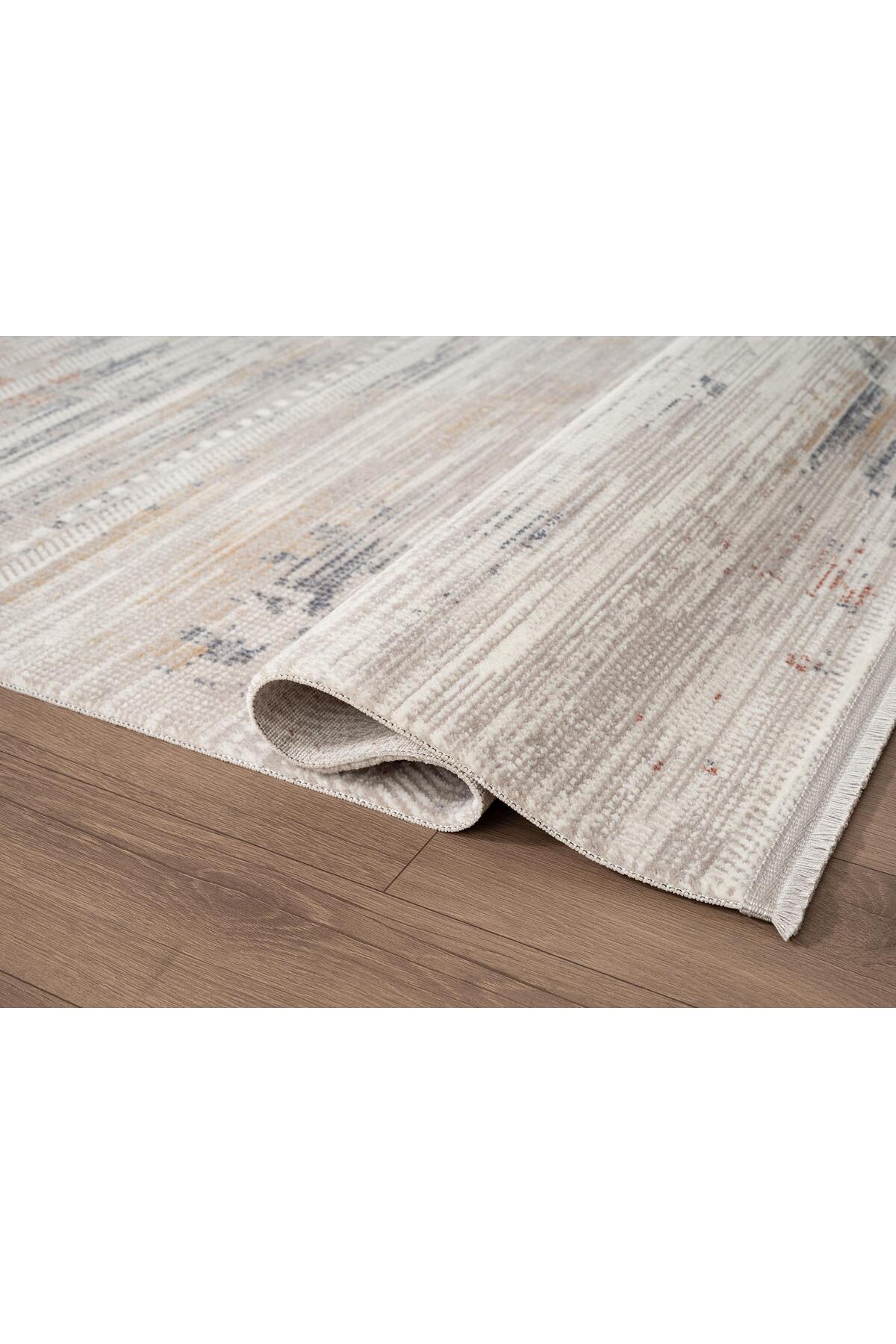 Armony Ar017g Colorful Carpet Modern Patterned Acrylic Cotton Sole Powder Less Living Room Rug Bedroom