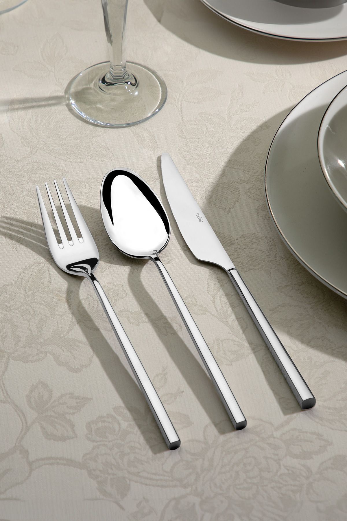 Nehir-Gloria Simple 12 Person 84 Piece Boxed Cutlery Set 5