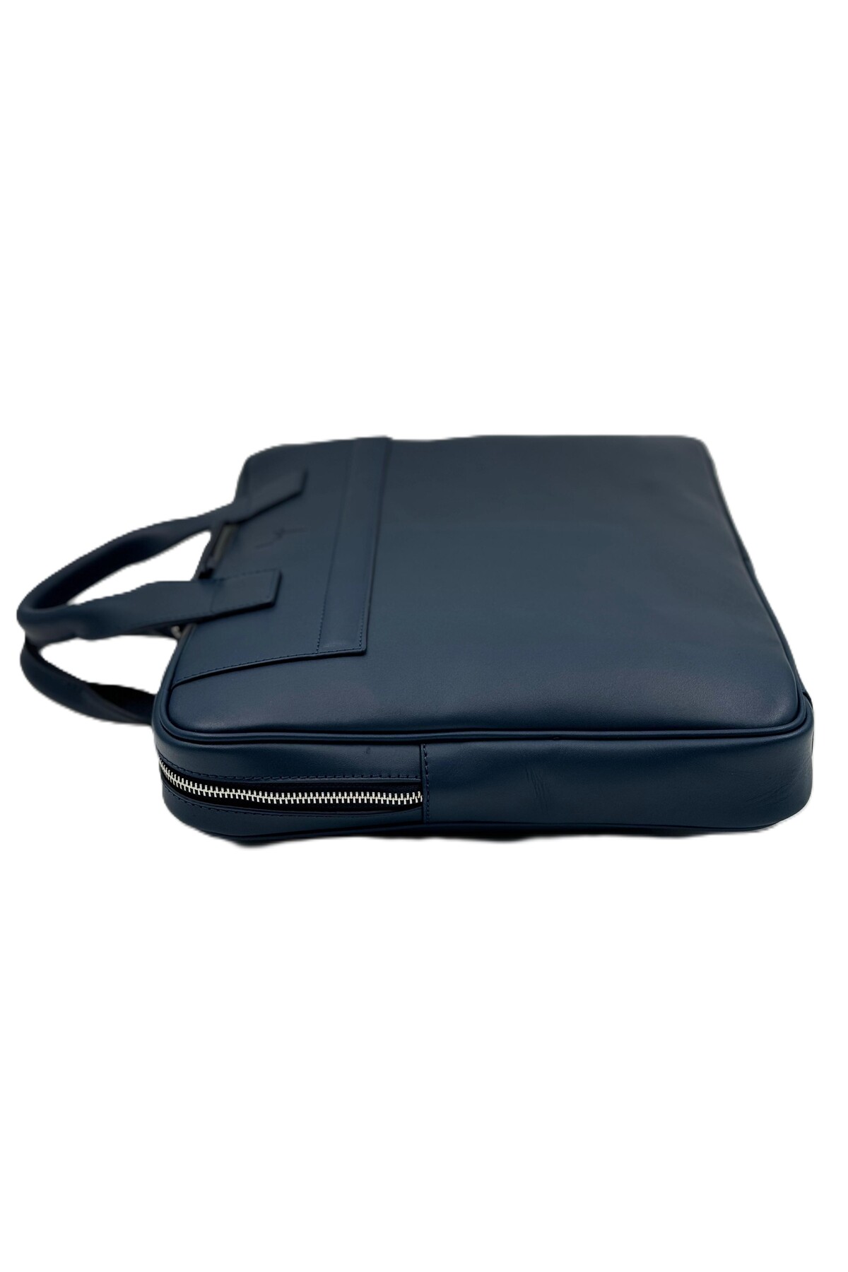BYZ -1211 Hakiki Deri Laptop Evrak Çantası Lacivert 38x29x6 Cm