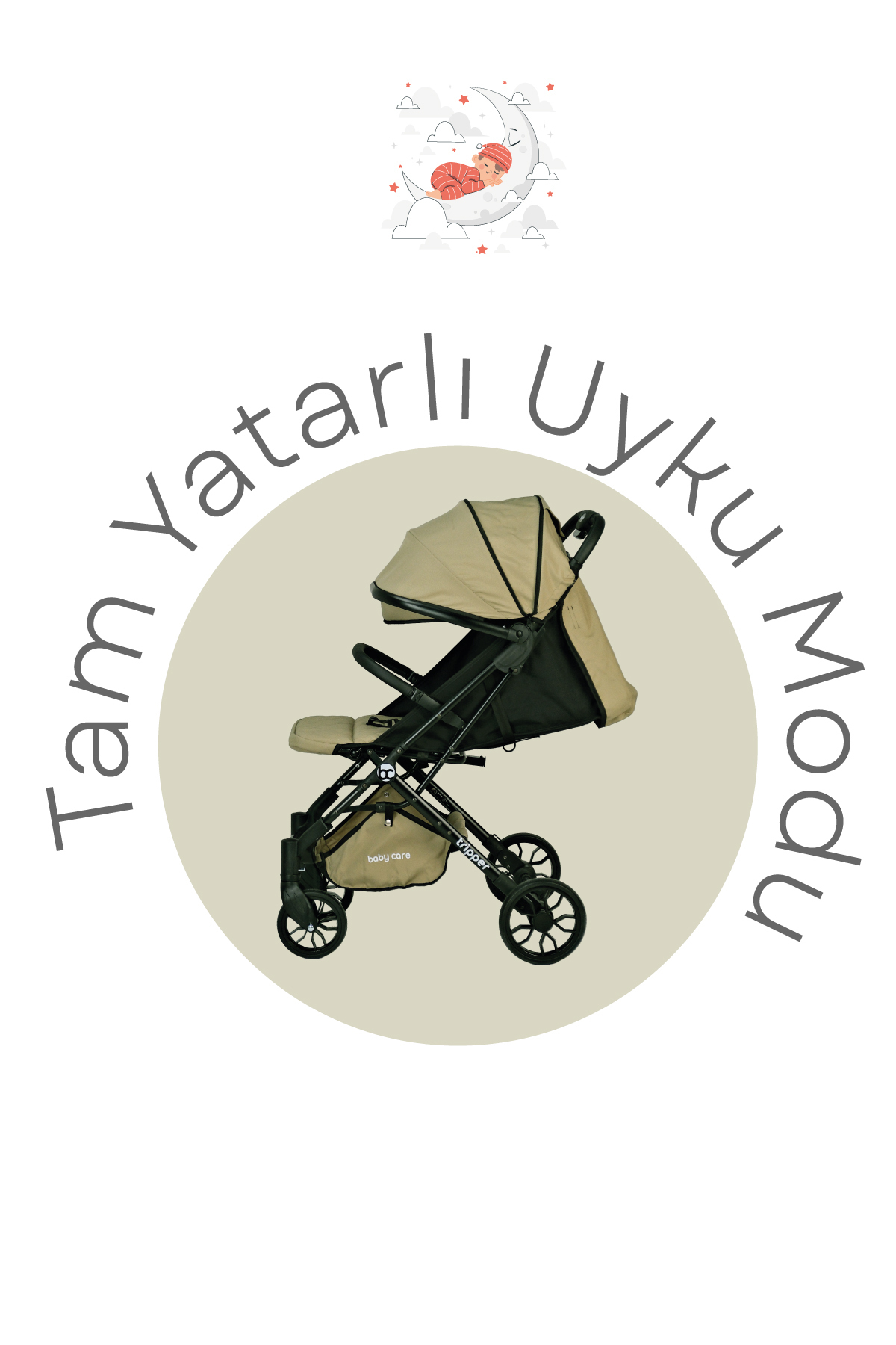 Baby Care Tripper Kabin Tipi Bebek Arabası (ANTRASİT) fotoğrafı 4 (önizleme)