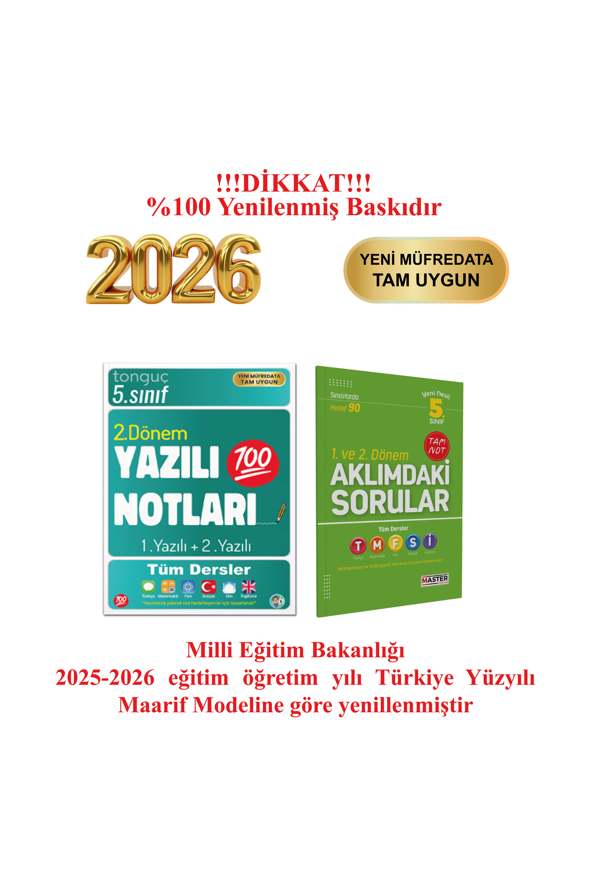 Tonguç Yayınları 5. Sınıf Yeni Nesil Yazılı Notları 2. Dönem 1 Ve