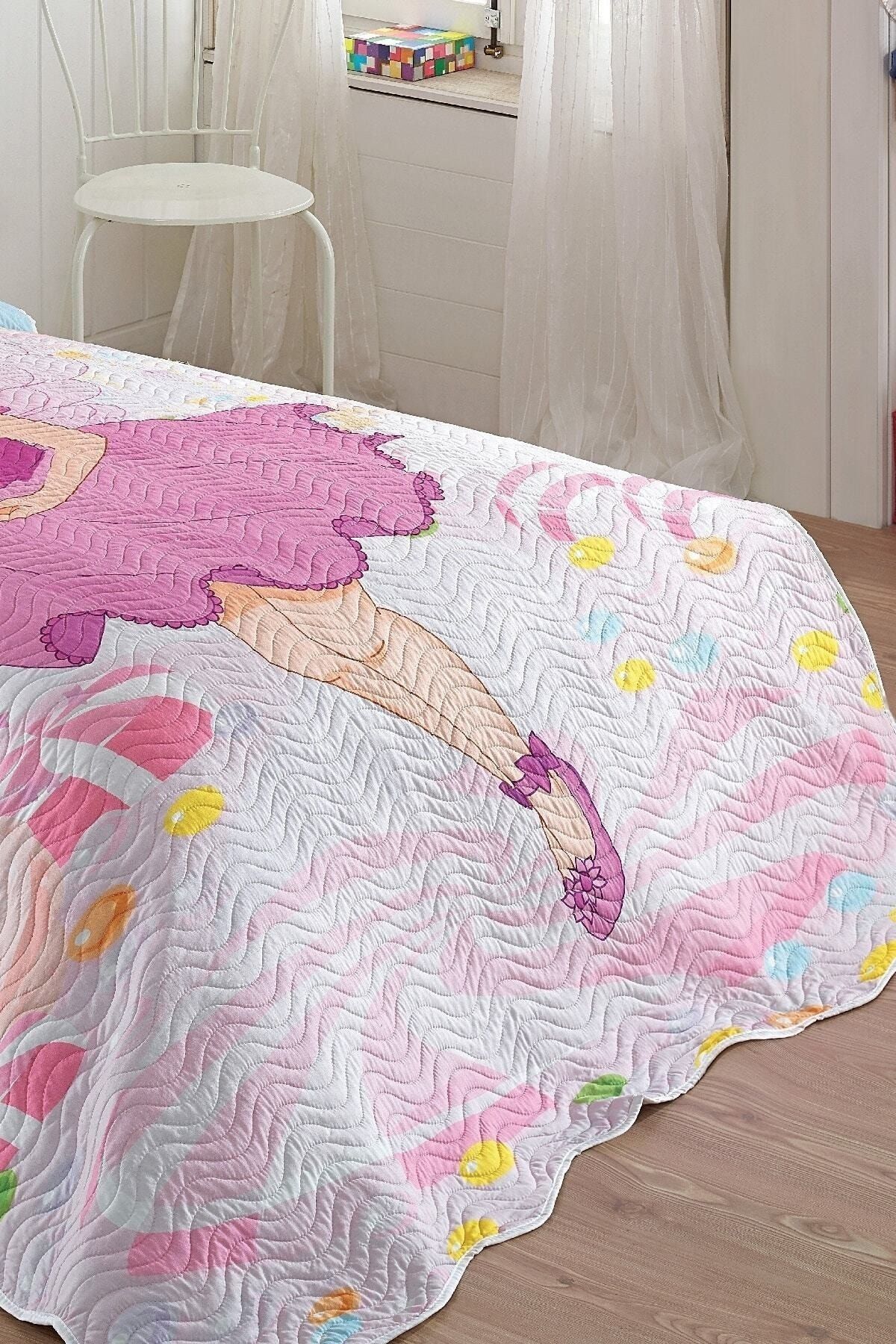 Örtüm-Set cuvertură de pat matlasată Pinkgirl 2