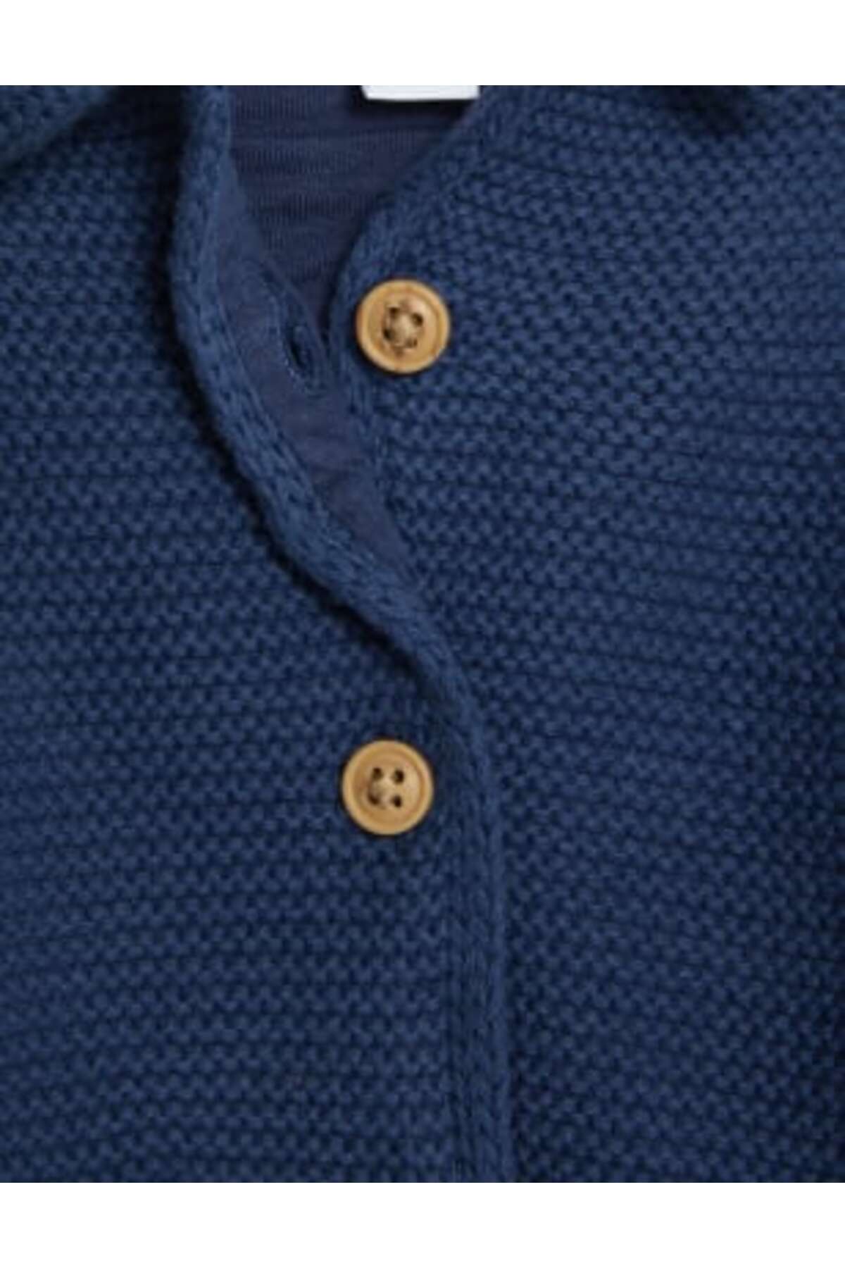 Marks & Spencer Saf Pamuk Kapşonlu Hırka (0-3 Yaş) fotoğrafı 3 (önizleme)