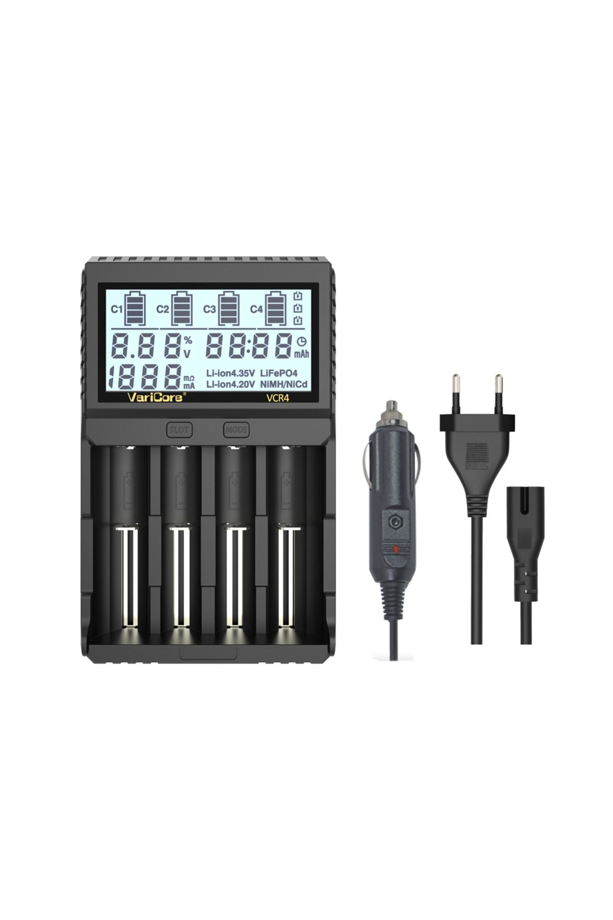 liitokala-1 Varicore Vcp4 Vcr4 Lcd Smart Charger 18650/21700/26650 Li-ion 3.7v Lifepo4 3.2v Nimh/cd 1.2v Aa A. 8