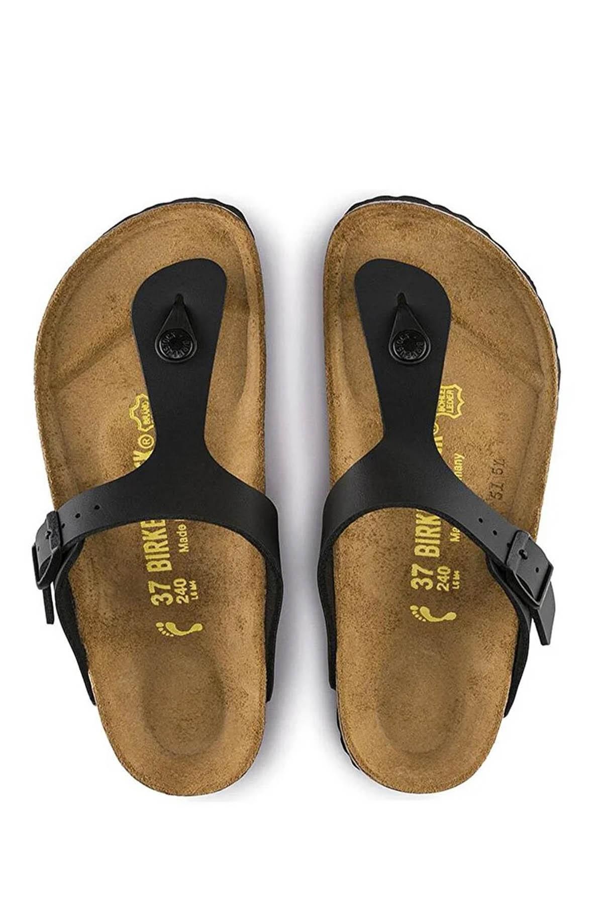 Birkenstock-Gizeh Bs 043691 Slippers - Black 3