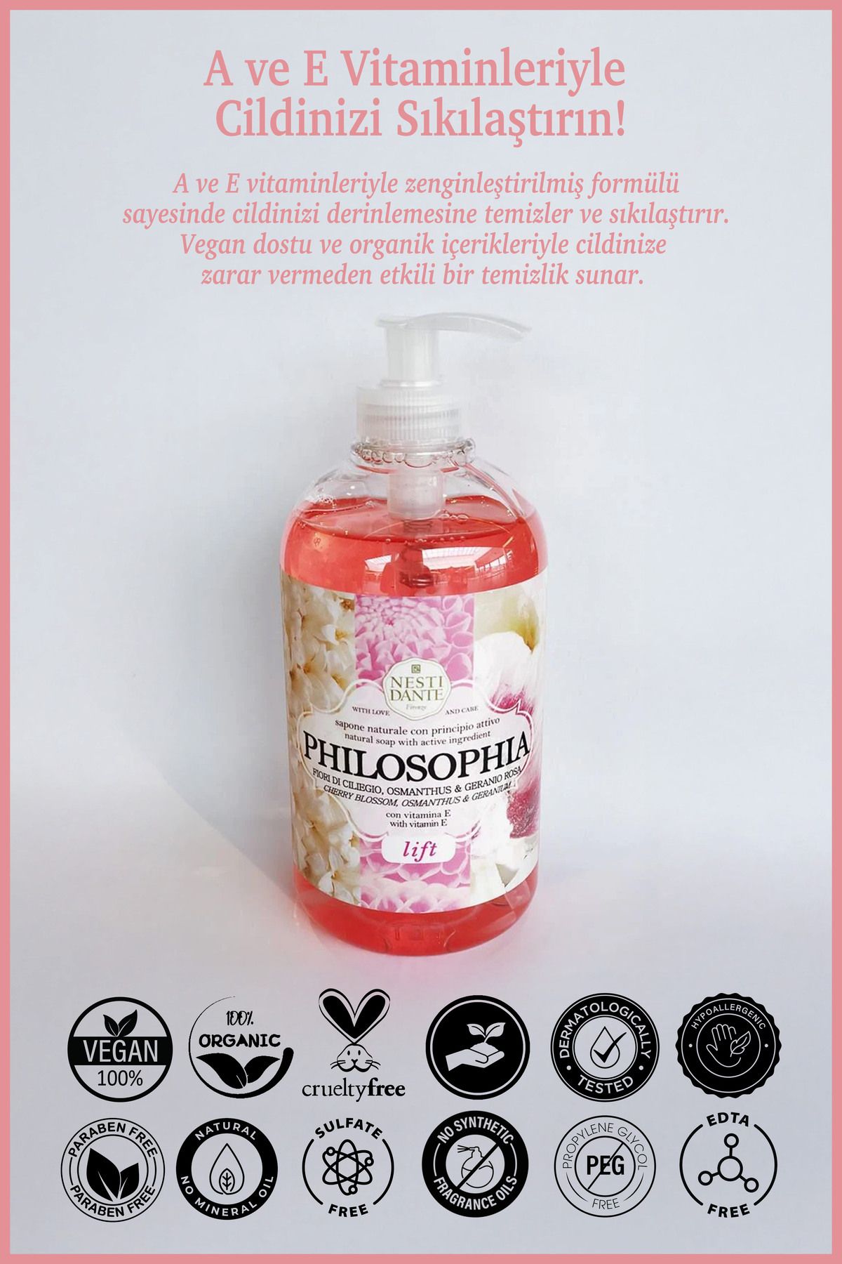 Nesti Dante-Philosophia Lift Liquid Soap 500ml |   Antiaging |   Vitamin A-E 2