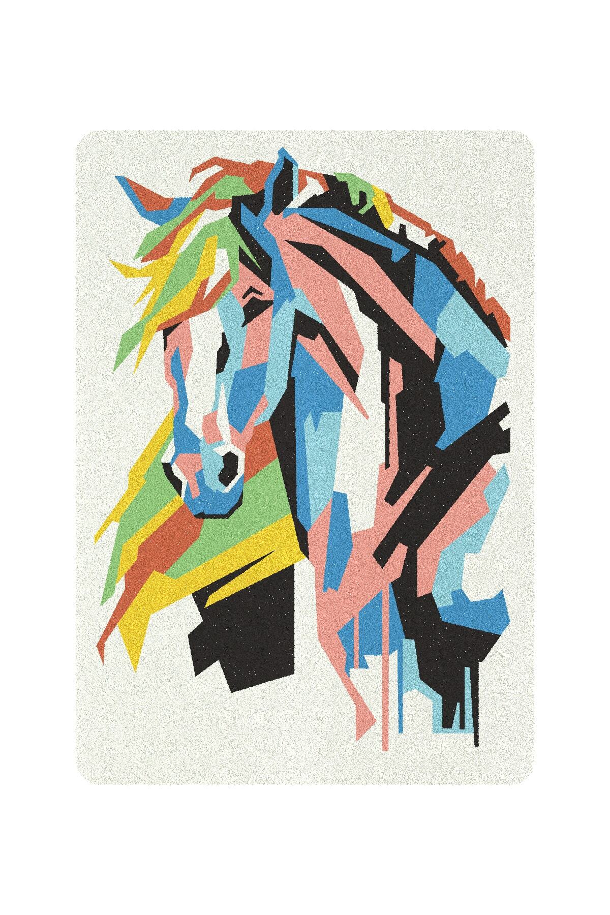 فعالیت نقاشی با شن برای بزرگسالان – اسب، Yko-11