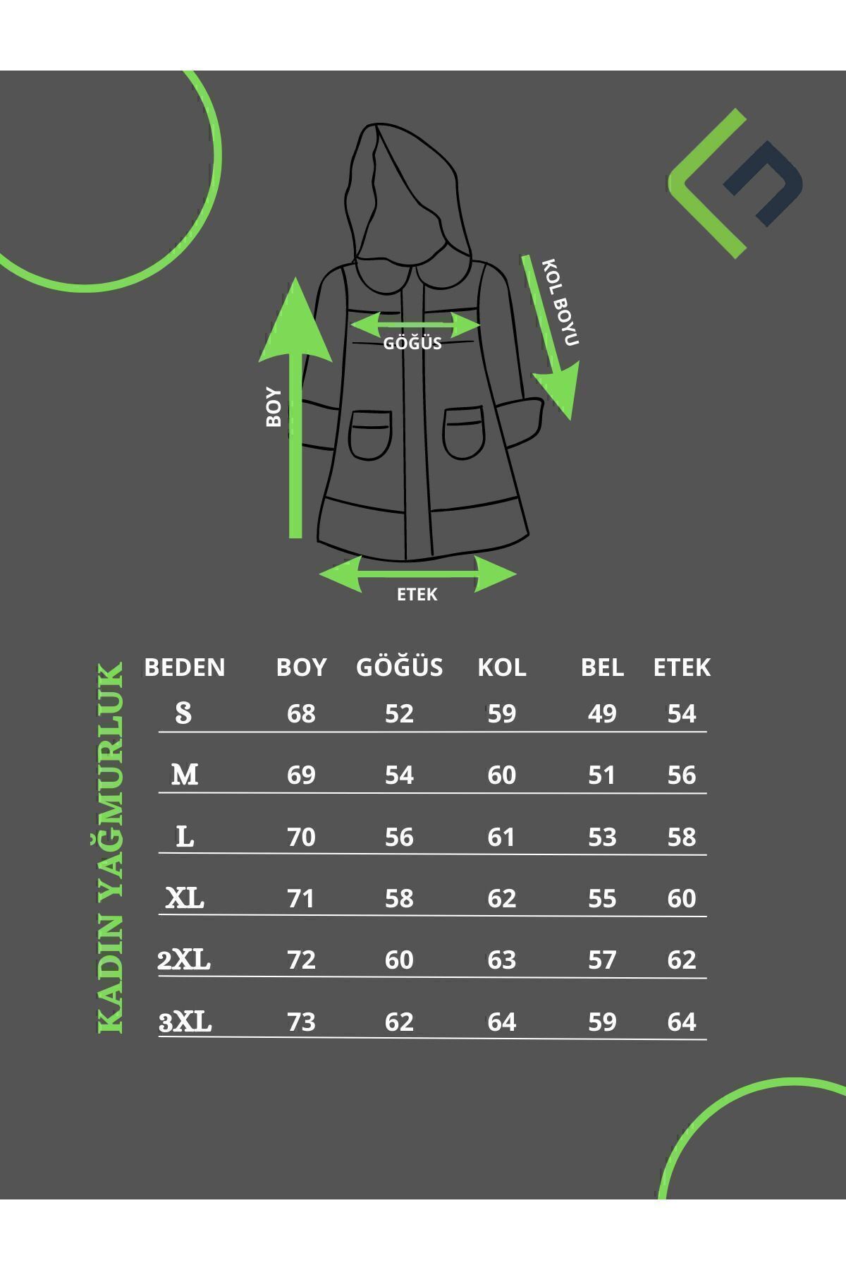 First Steps  Kadın Taş Içi Astarlı Su Geçirmez Ve Rüzgara Dayanıklı Kapüşonlu Cepli Yağmurluk - Rüzgarlık - Görsel 6