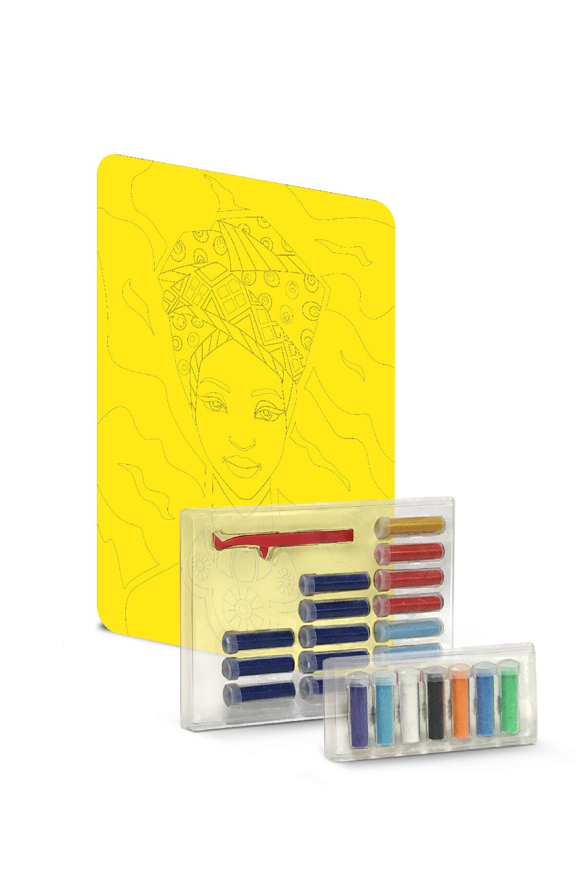 مجموعه نقاشی با شن برای دختران آفریقایی و بزرگسال – هنر شن (SAND ART) – yko-13