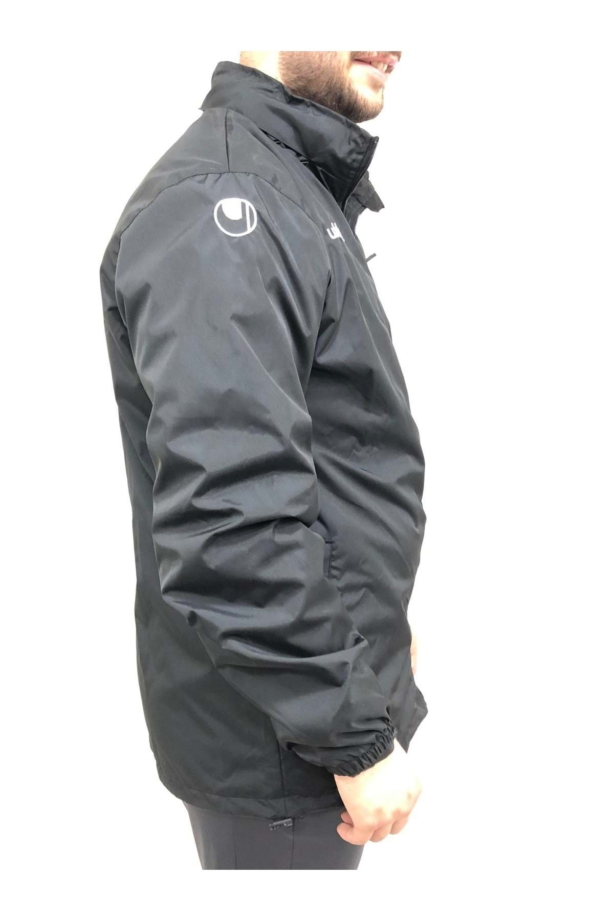 UHLSPORT-1101750 Hooded Play Raincoat Tracksuit Top Men's Jacket Black 5