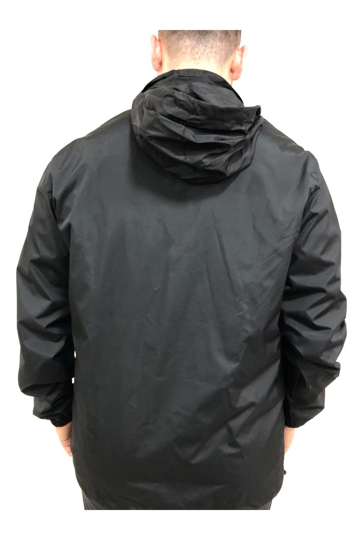 UHLSPORT-1101750 Hooded Play Raincoat Tracksuit Top Men's Jacket Black 6