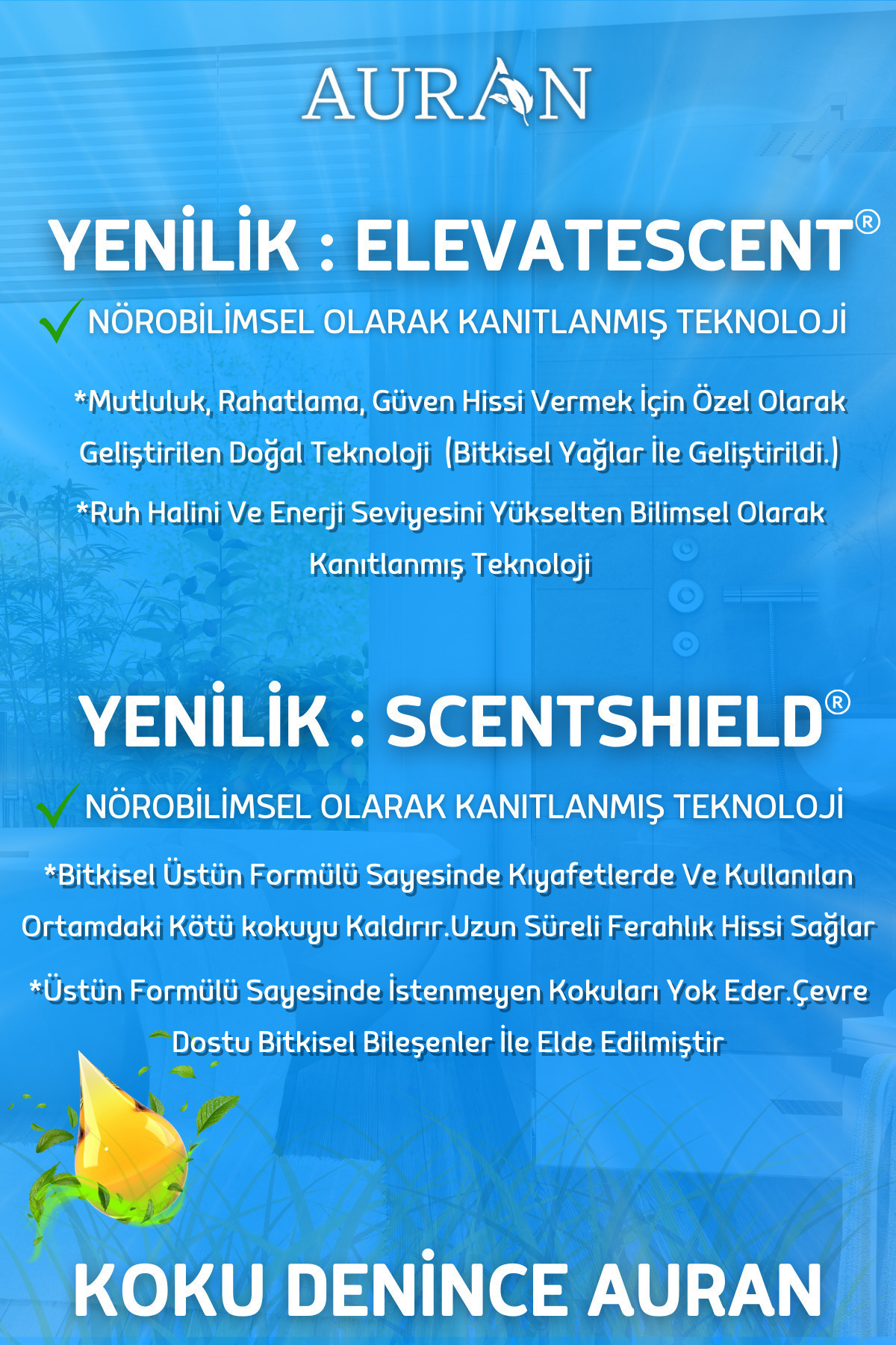 AURAN Beyaz Sabun Ve Bebek Pudrası Oda Ve Çamaşır Spreyi Oda Kokusu Oda Spreyi 2'li Set 250ml fotoğrafı 6 (önizleme)
