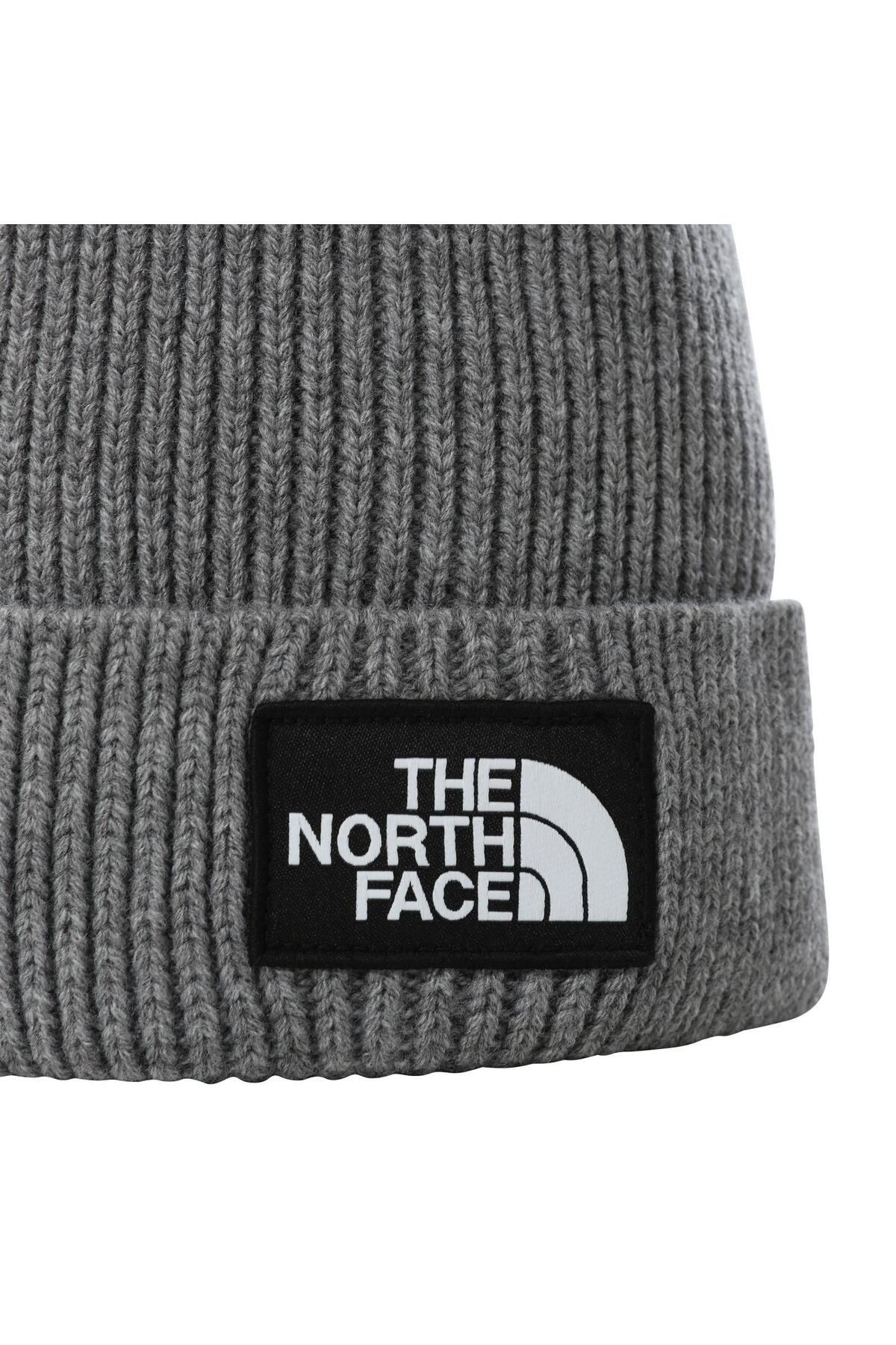 THE NORTH FACE-Tnf Logo Box Cuffed Unisex Sapka Nf0a3fjxdyy1 Szürke-std 2