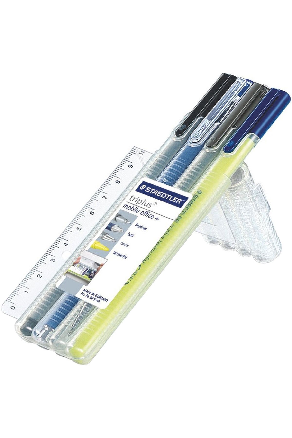 Staedtler-Triplus Mobile Office Set of 4 (fineliner-ballpoint Pen-versatil-phosphorescent Pen) 3