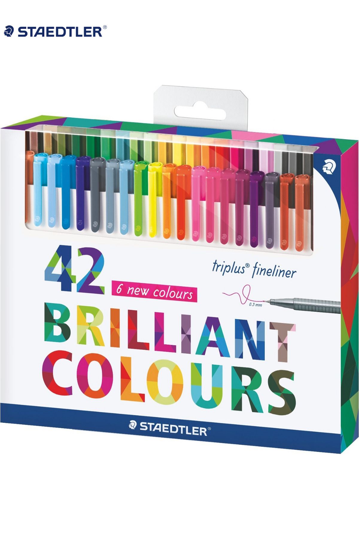 Staedtler-334 C42 Triplus Fineliner 0.3 mm 42 Pcs 2