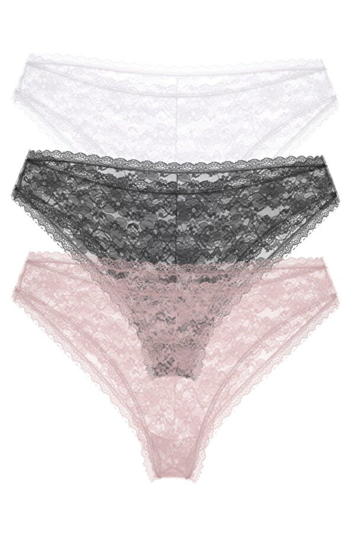 Guess-Basic Lace Women's Brief 3-Piece Panties Pack 1