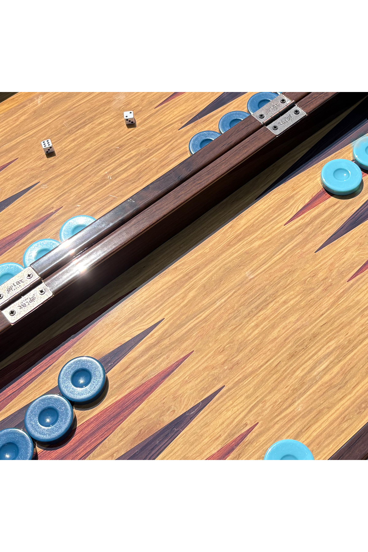 Biggdesign-Oriental Backgammon, Mdf Case with Magnet, Anti-Scratch Floor, 2 Layers of Varnish Polished 8