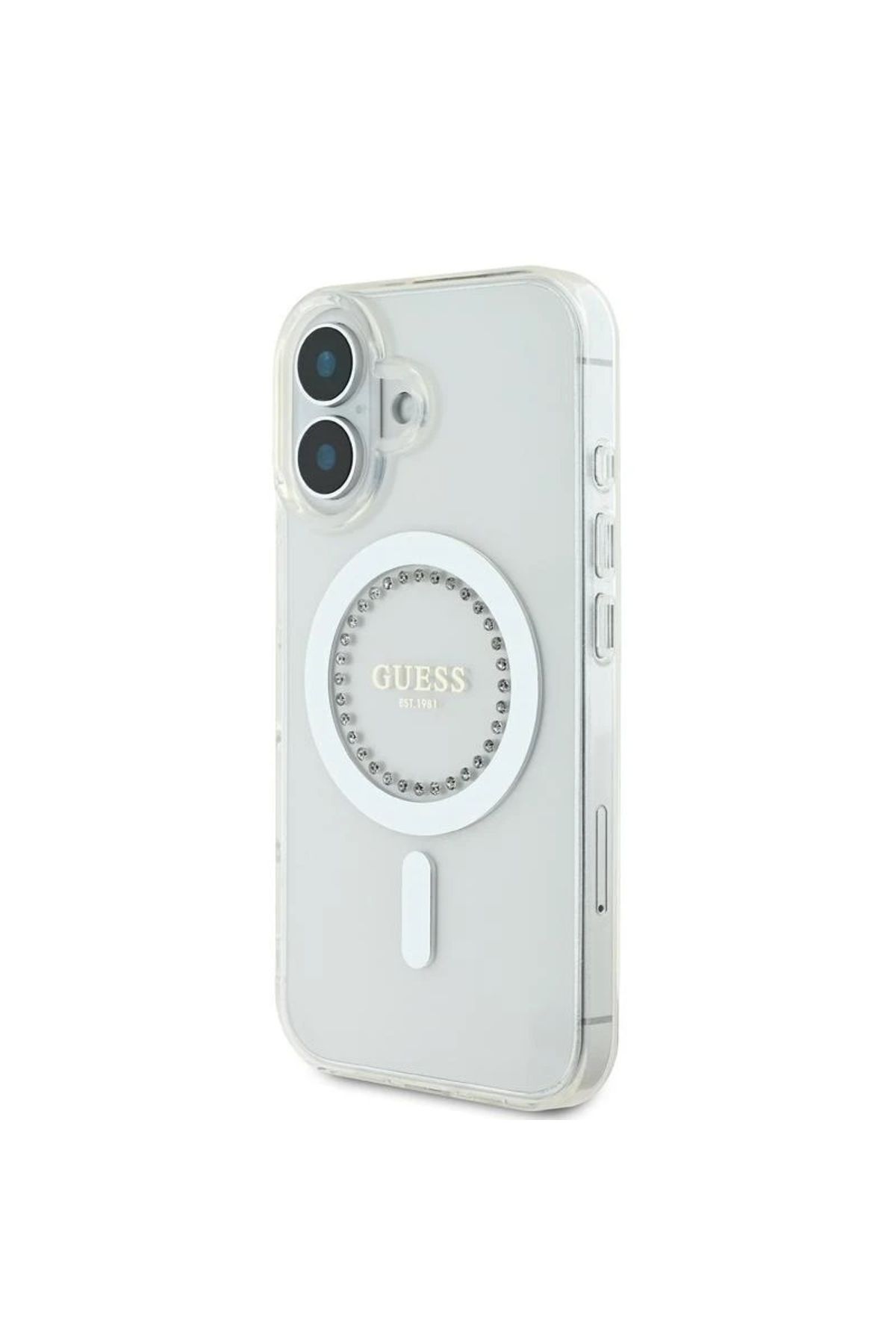 Guess-كفر شفاف أصلي لآيفون 16 – تصميم فرنسي أنيق مع حماية للكاميرا ودعم Mag Safe من Cg Mobile 3
