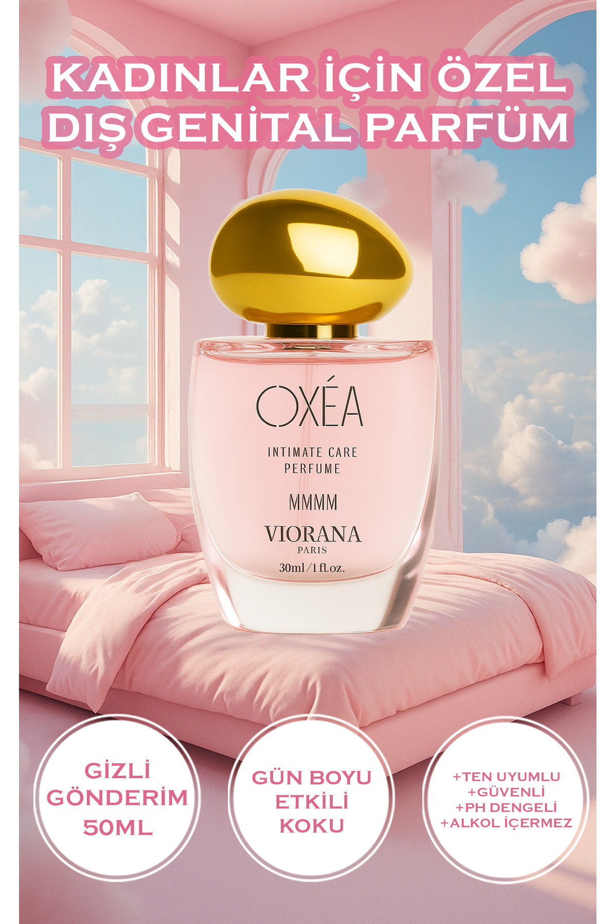 VIORANA Oxea Kadın Dış Genital Bölge Parfümü Bikini Özel Bölge Ve Intim 50ml Seksi Etkili Parfüm