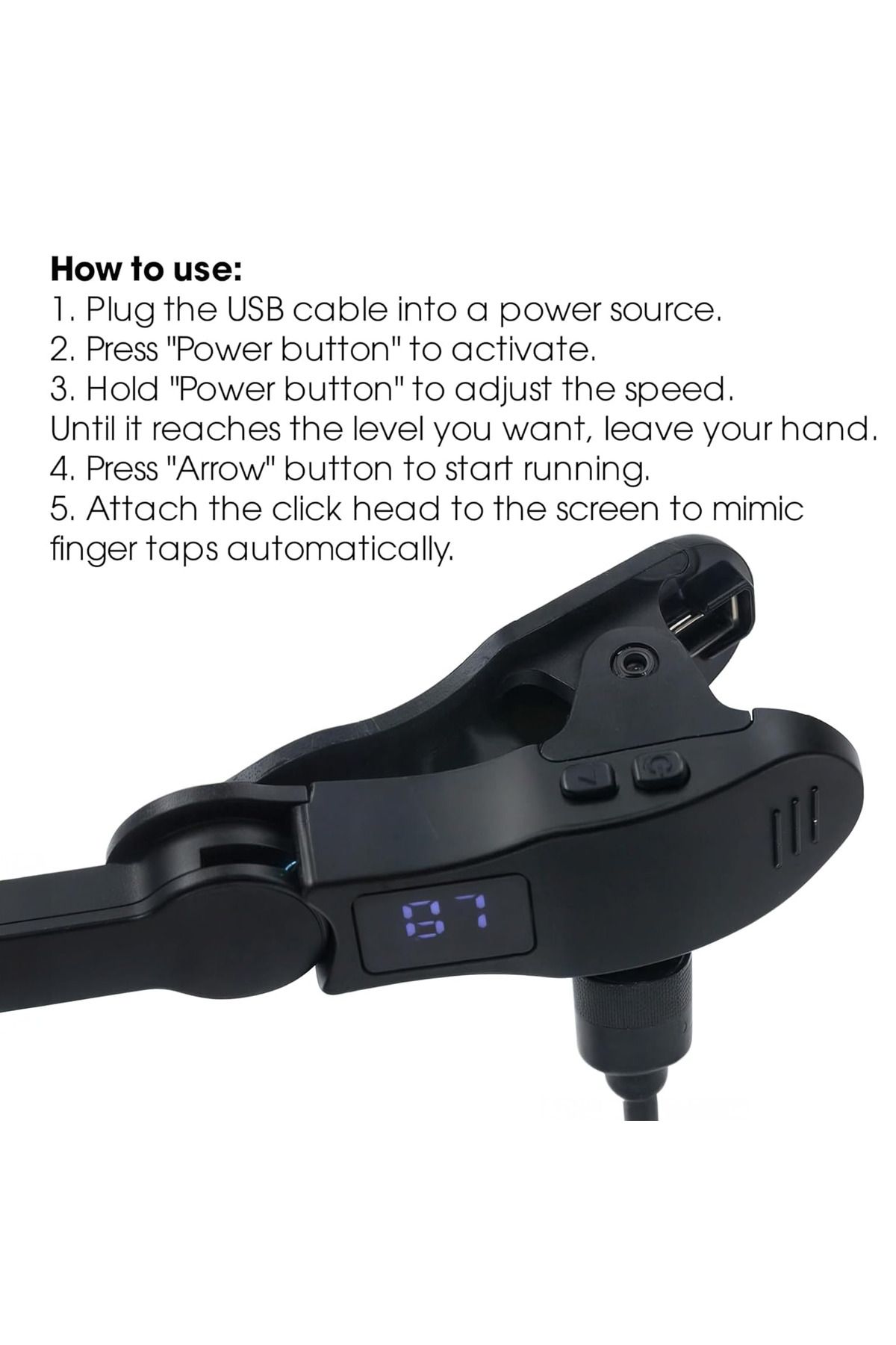 Generic-Smart Tap Auto Screen Clicker – Portable Usb Screen Tapping Device For Android, Ios 6
