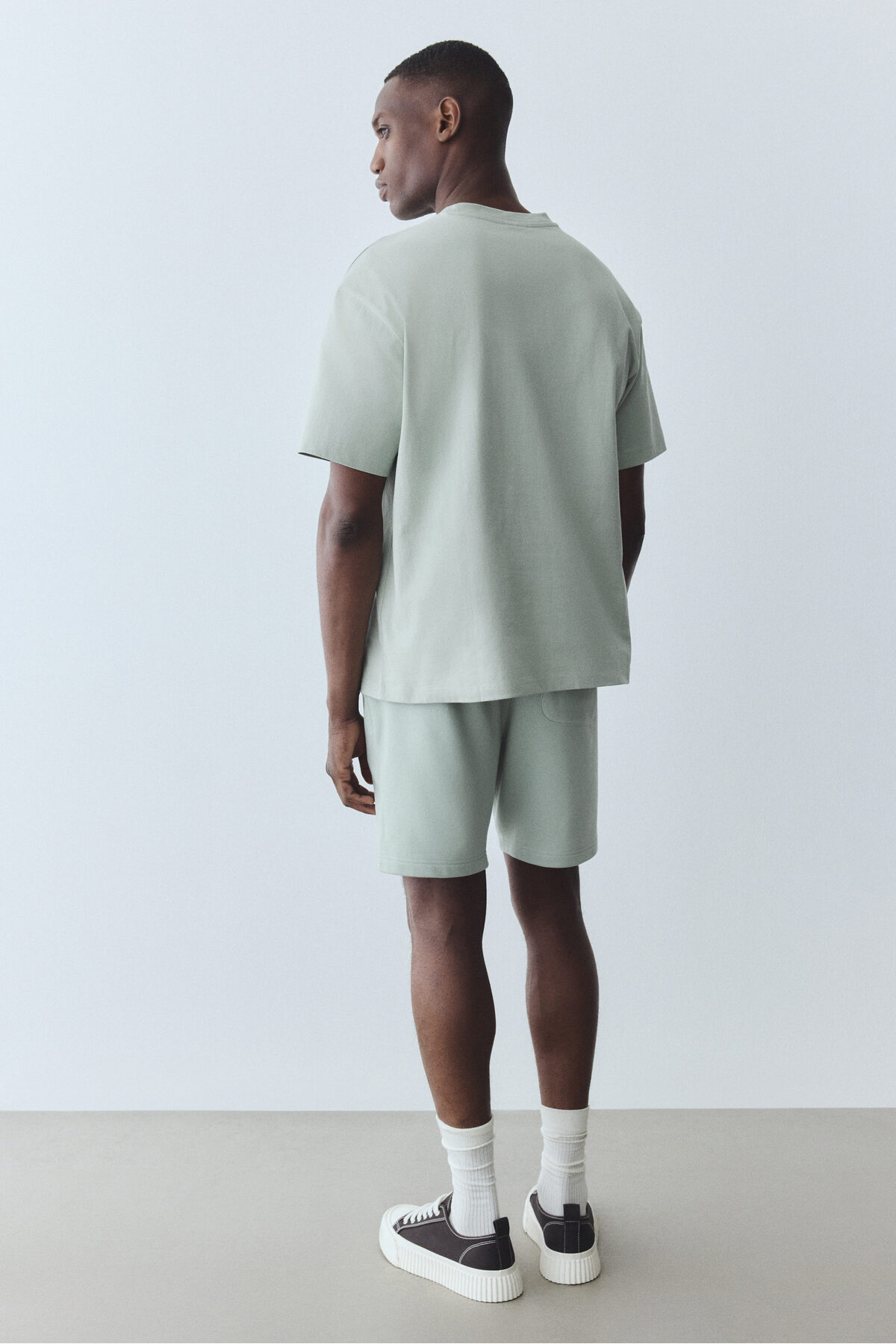 H&M  Regular Fit Sweatshirt Şort - Görsel 4