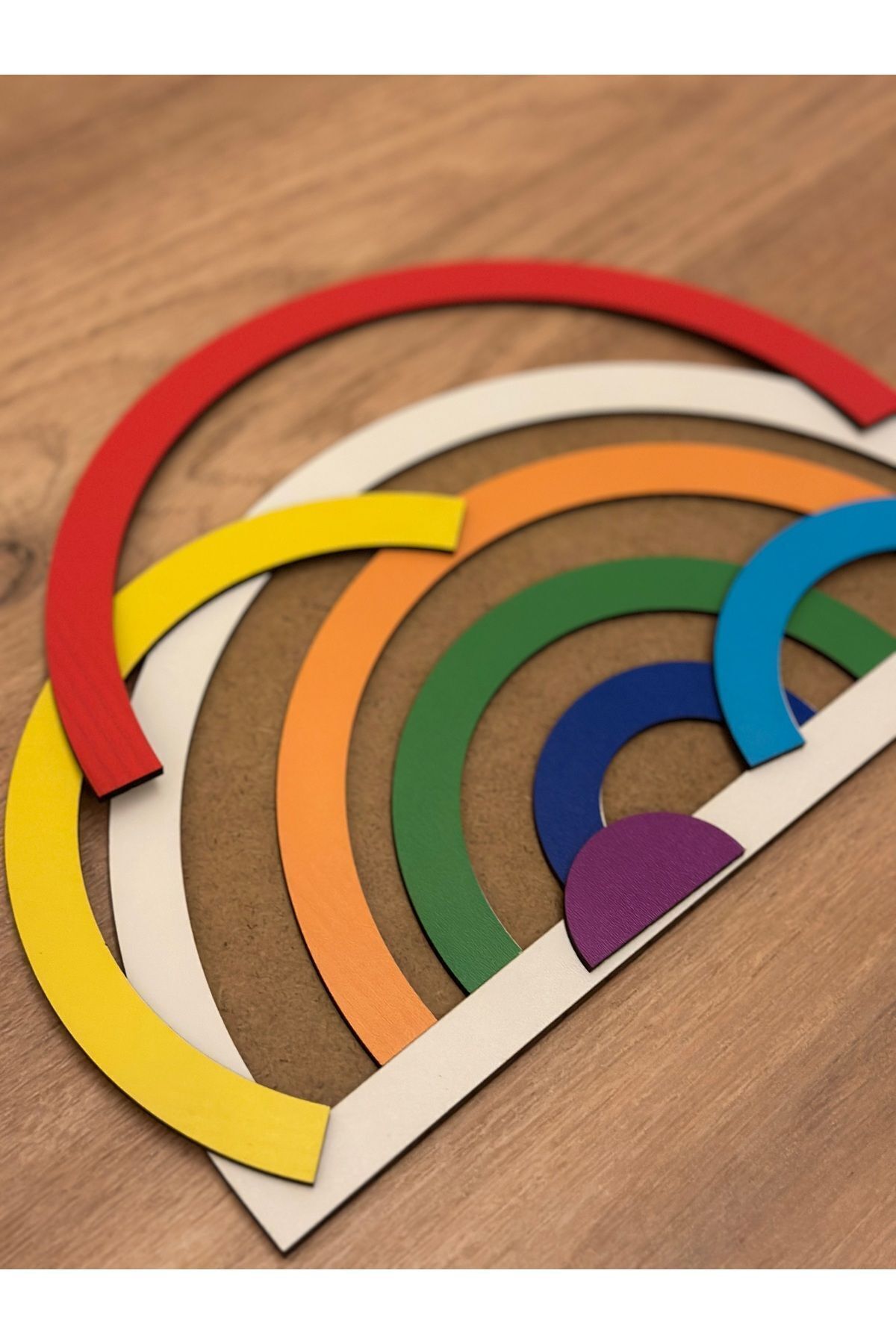 Karter İnovasyon Eğitici Ahşap Renkler Gökkuşağı Şekiller Bul Tak, Eğitici Oyuncak, Montessori Eğitim Oyuncak fotoğrafı 4 (önizleme)